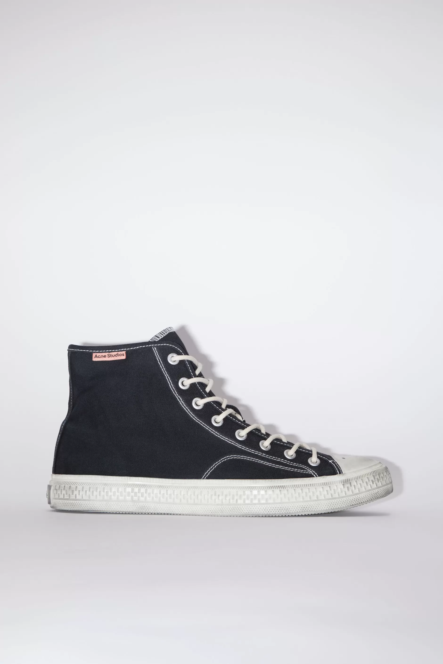 Acne Studios Hohe Sneakers Schwarz/Gebrochenes Weis Clearance