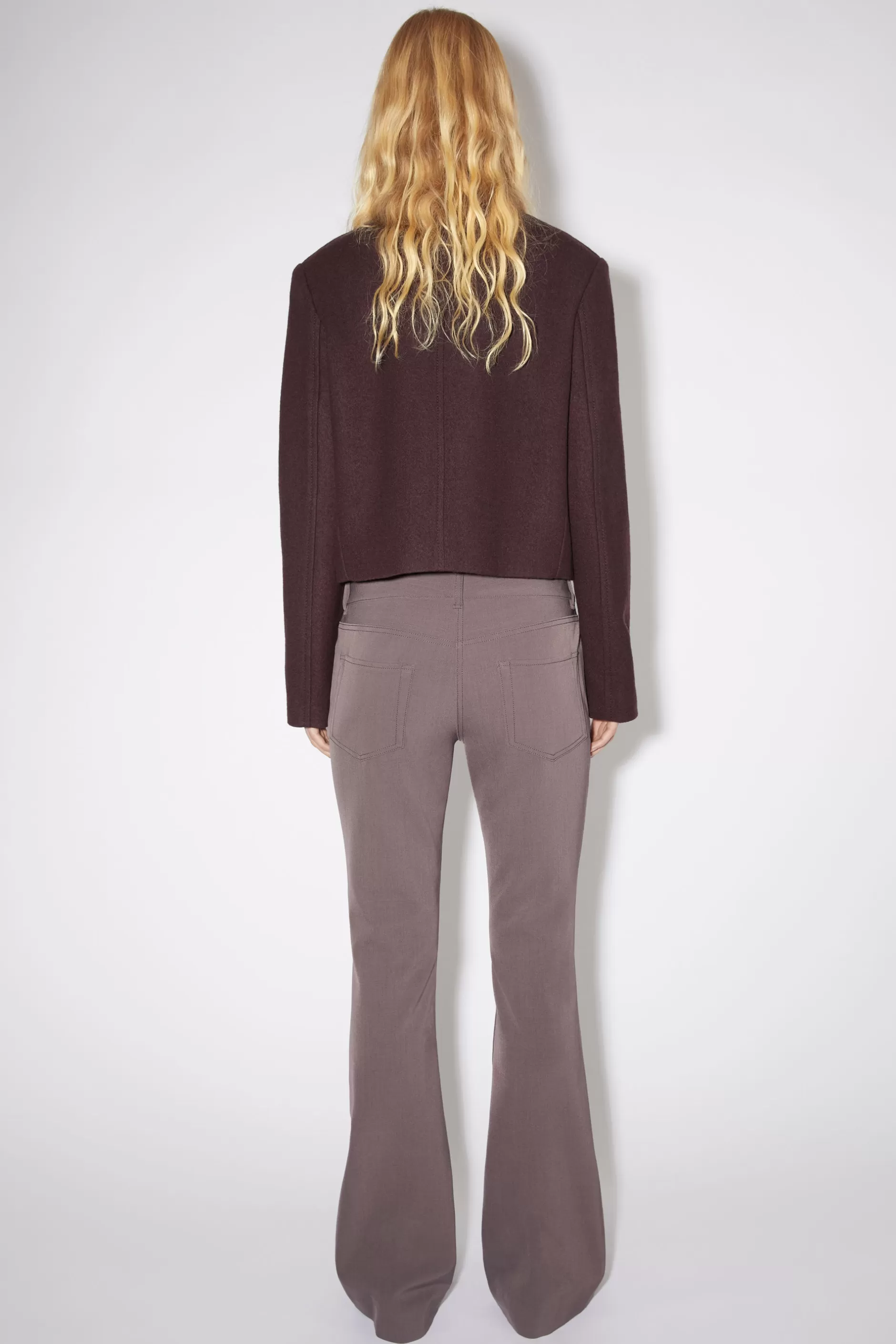 Acne Studios Hose Aus Woll-Mix Taubenlila Clearance