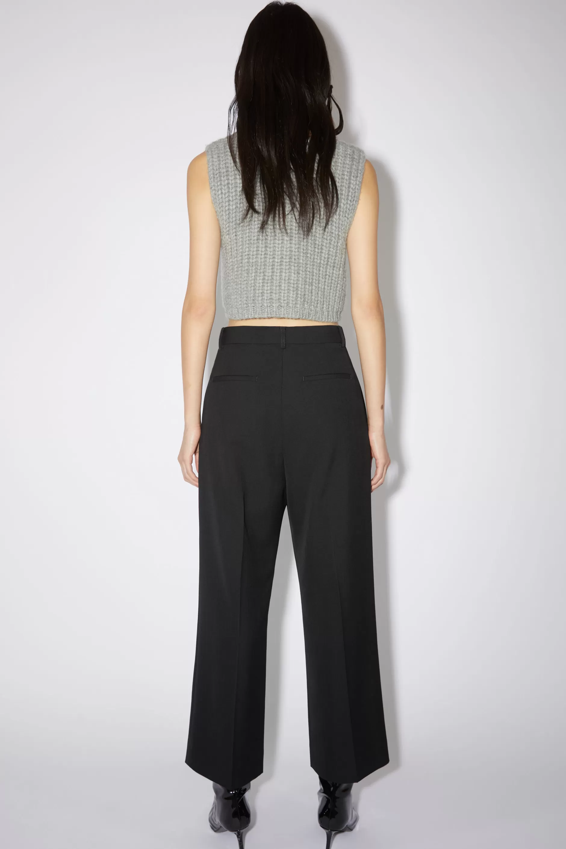 Acne Studios Hose Aus Woll-Mix Schwarz Discount