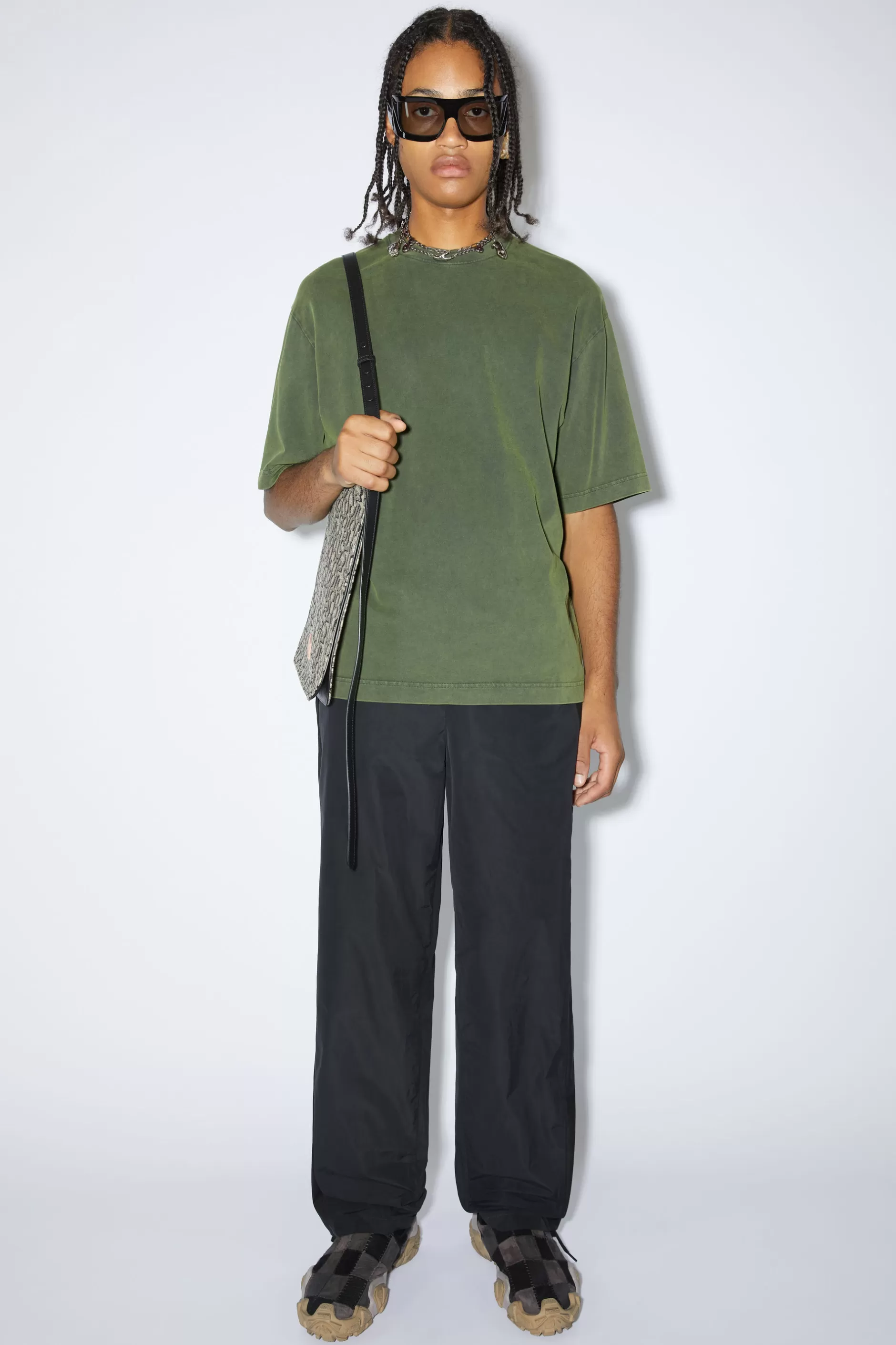 Acne Studios Hose In Lockerer Passform Schwarz Online