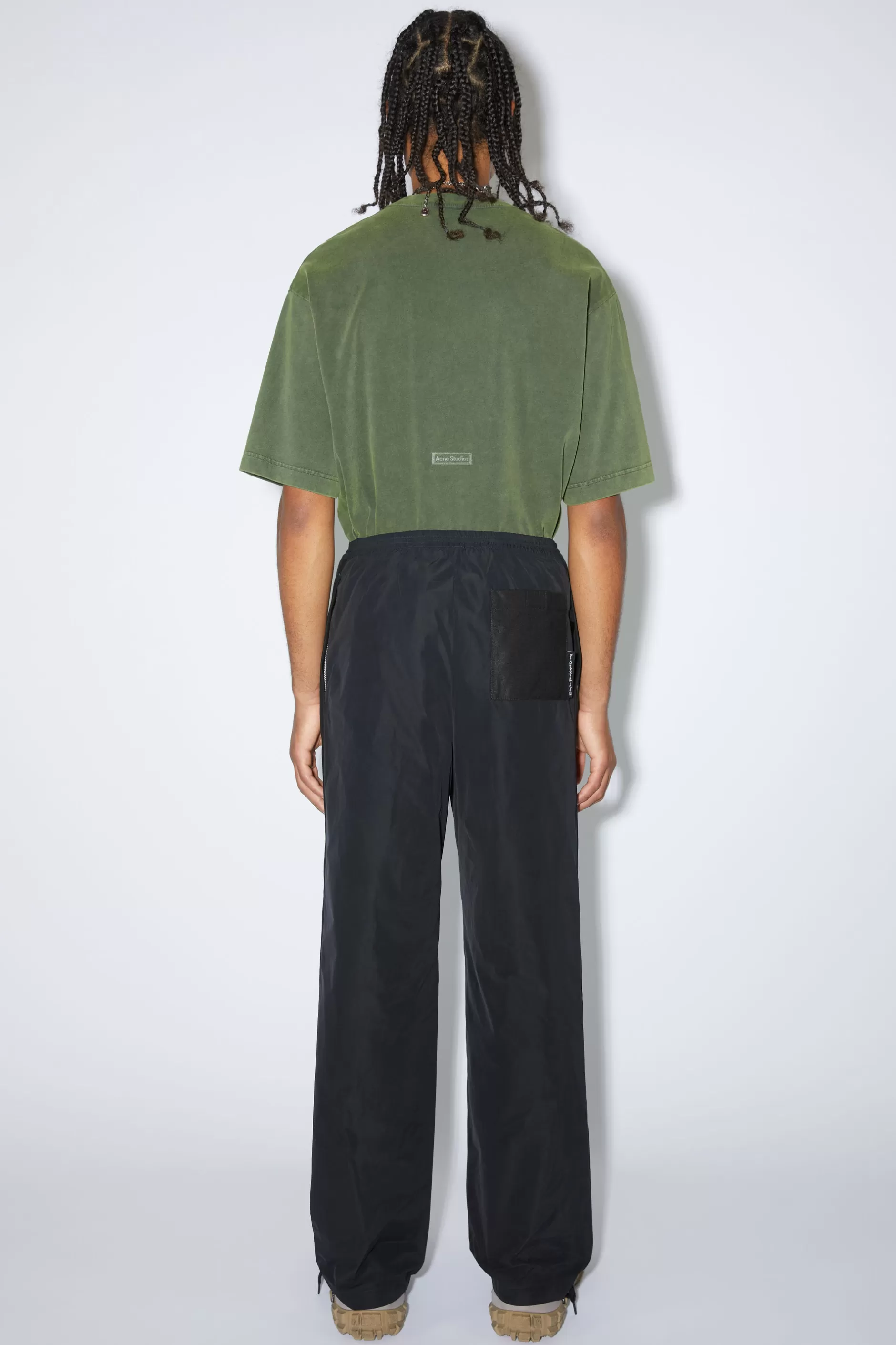 Acne Studios Hose In Lockerer Passform Schwarz Online