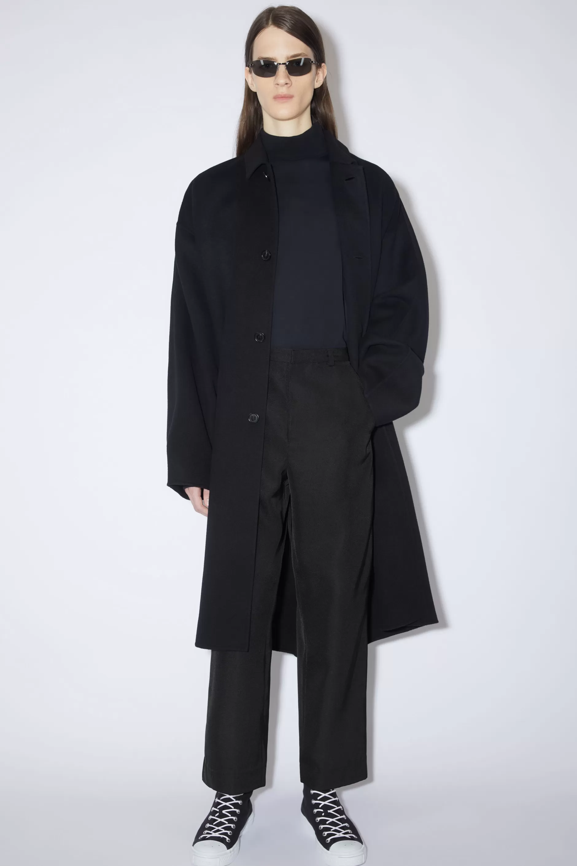 Acne Studios Hose In Normaler Passform Schwarz Shop