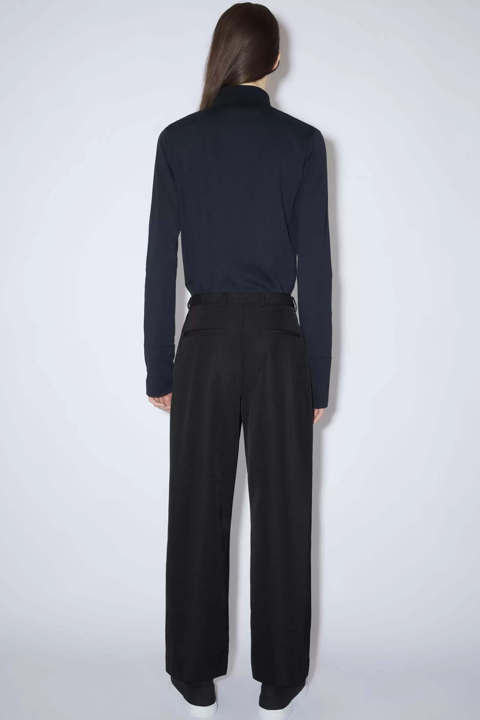 Acne Studios Hose In Normaler Passform Schwarz Shop