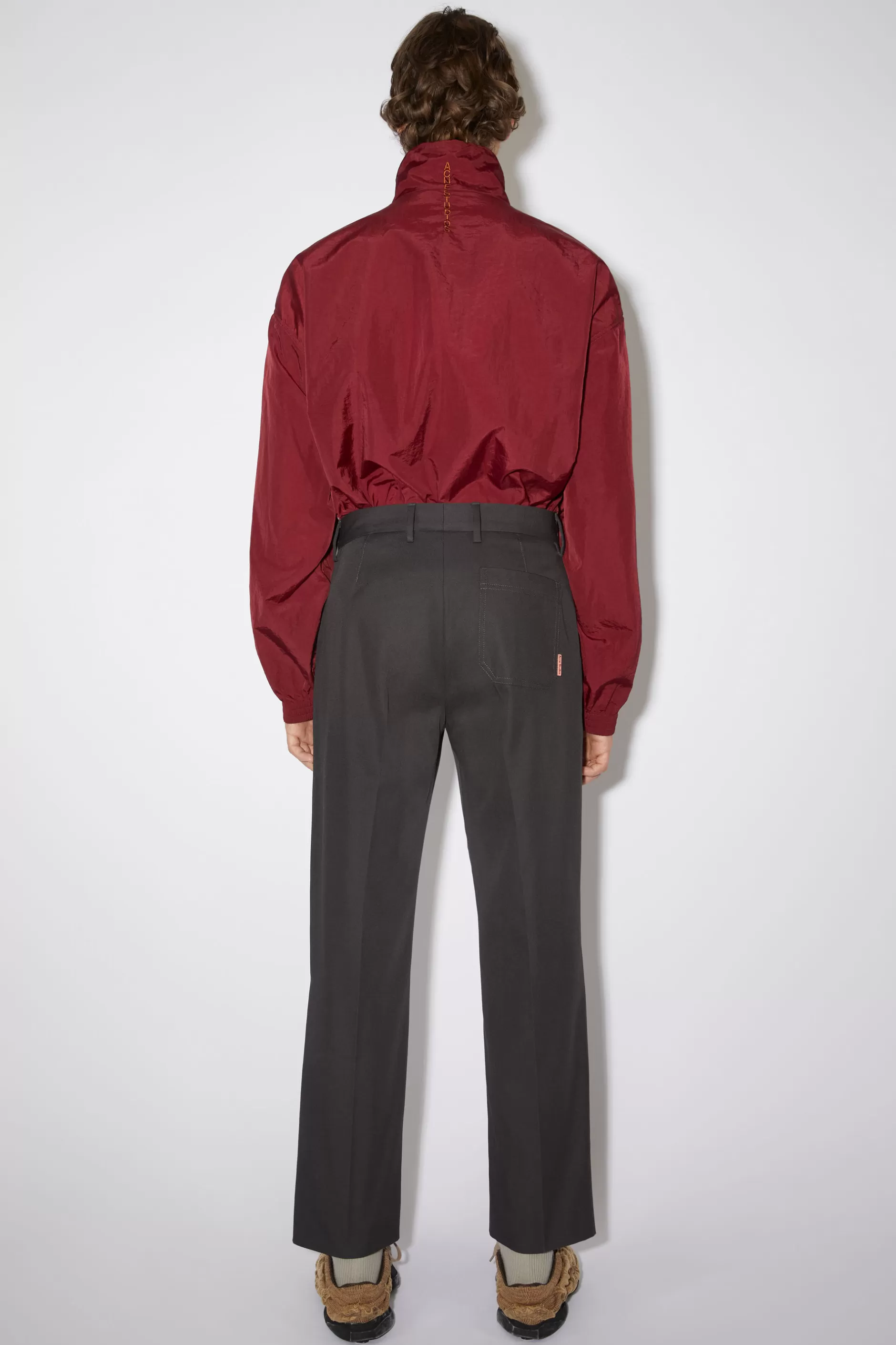 Acne Studios Hose In Normaler Passform Anthrazitgrau Discount