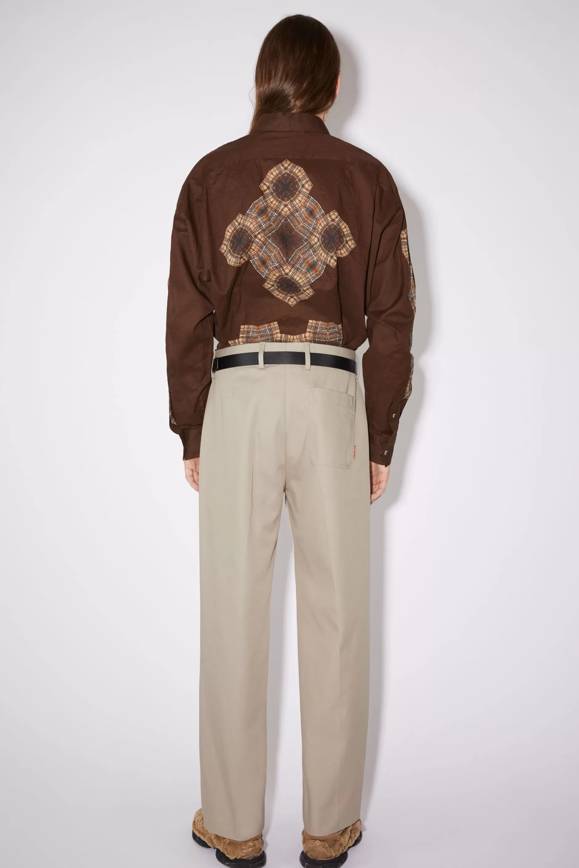 Acne Studios Hose In Normaler Passform Kuhles Beige Clearance