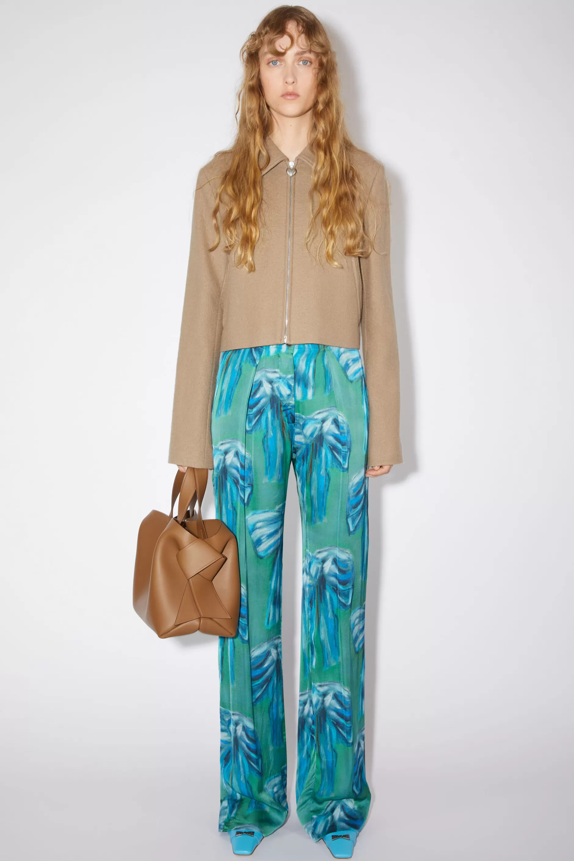 Acne Studios Hose Mit Print Grun Online