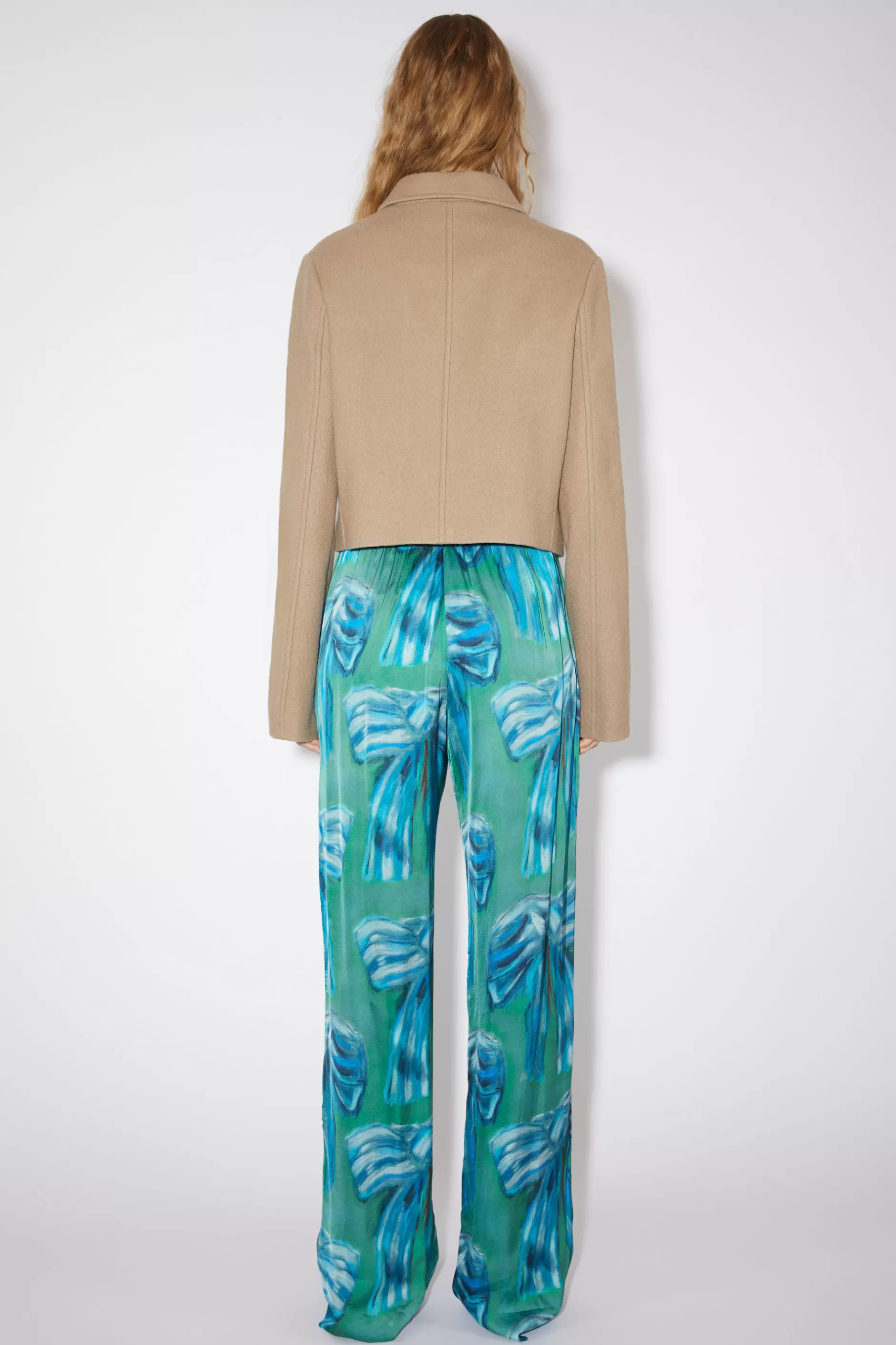 Acne Studios Hose Mit Print Grun Online