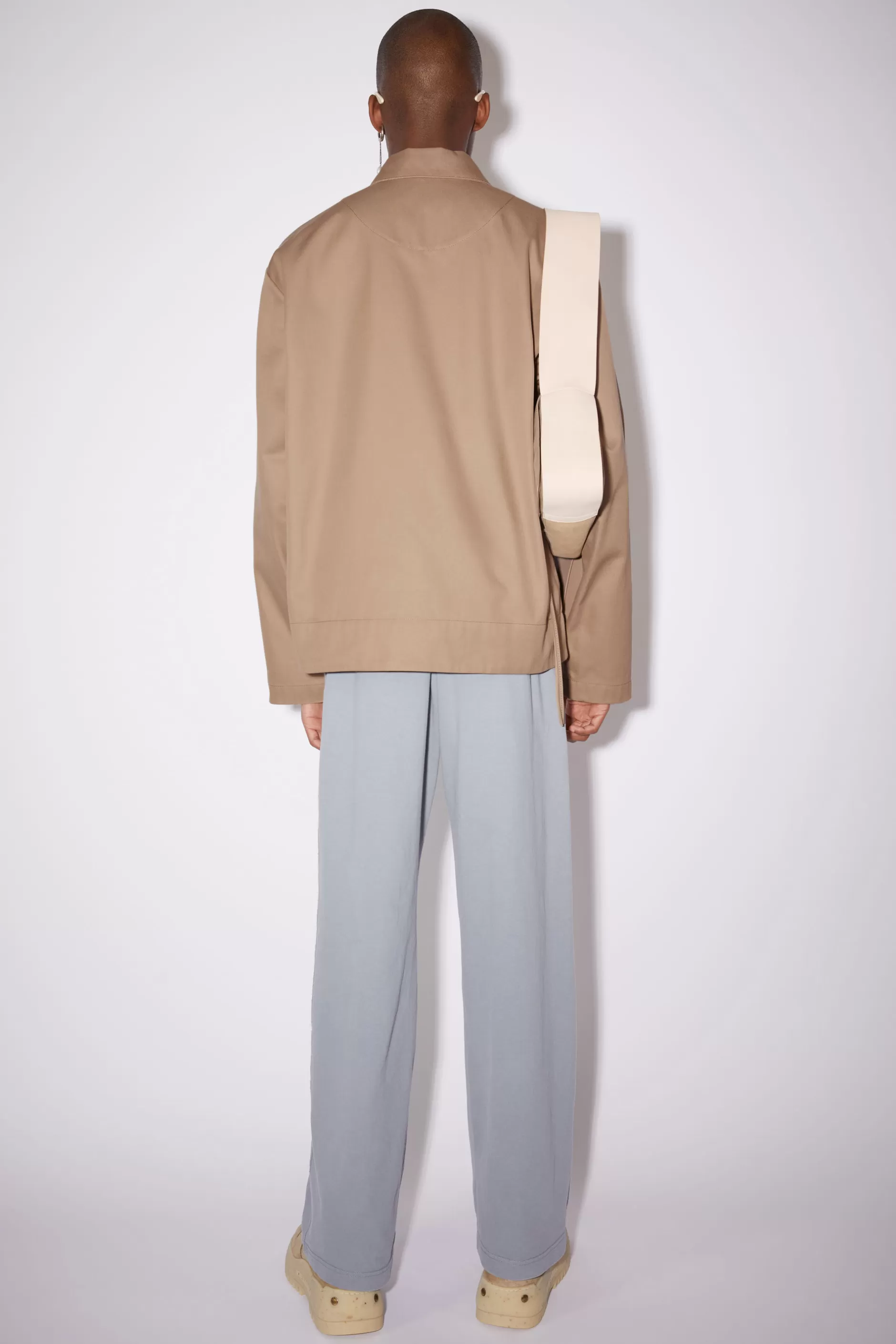 Acne Studios Jacke Aus Baumwoll-Twill Beige Flash Sale