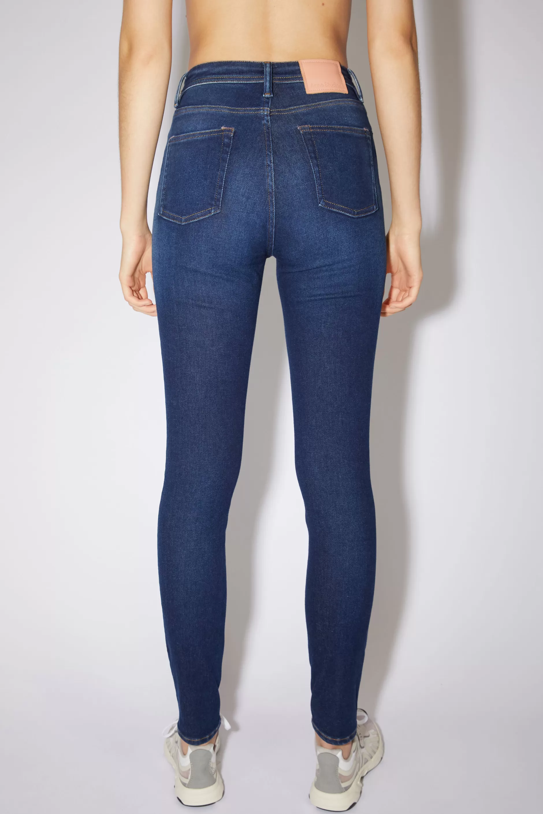 Acne Studios Jeans In Enger Passform Dunkelblau Shop