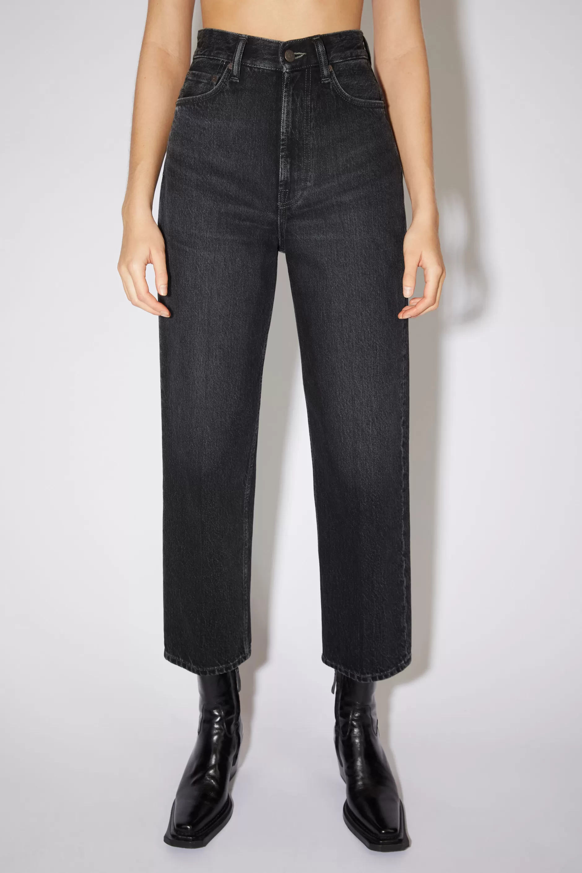 Acne Studios Jeans In Lockerer Passform Schwarz Clearance