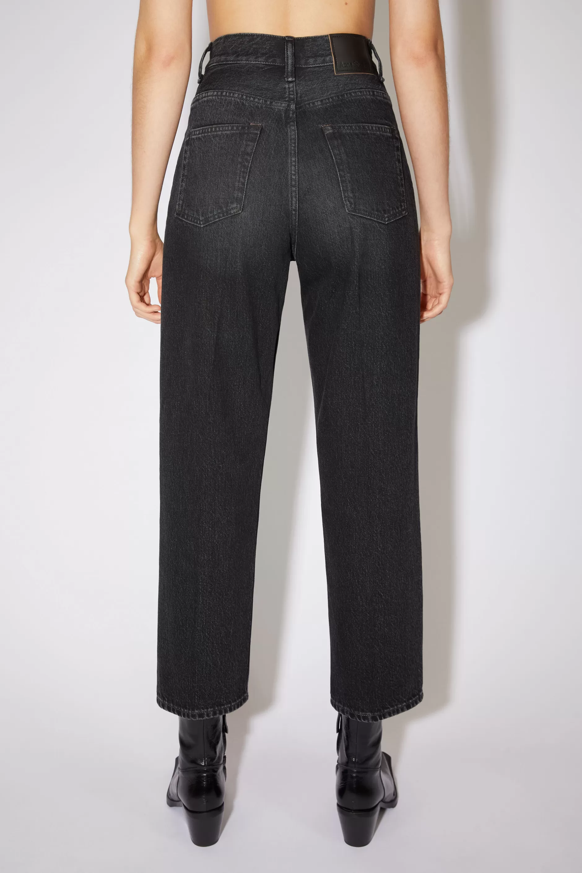 Acne Studios Jeans In Lockerer Passform Schwarz Clearance