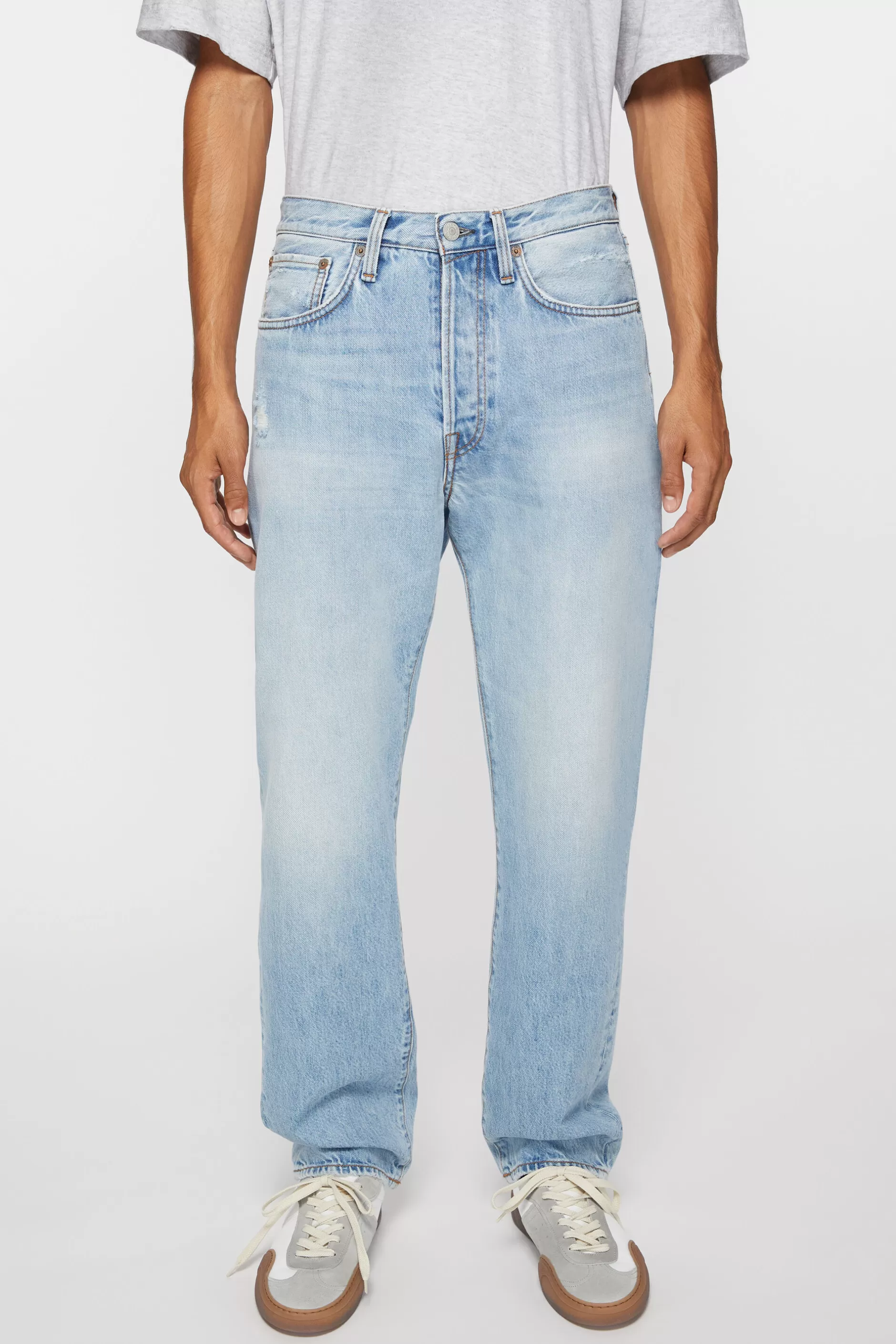 Acne Studios Jeans In Lockerer Passform – 2003 Hellblau Shop