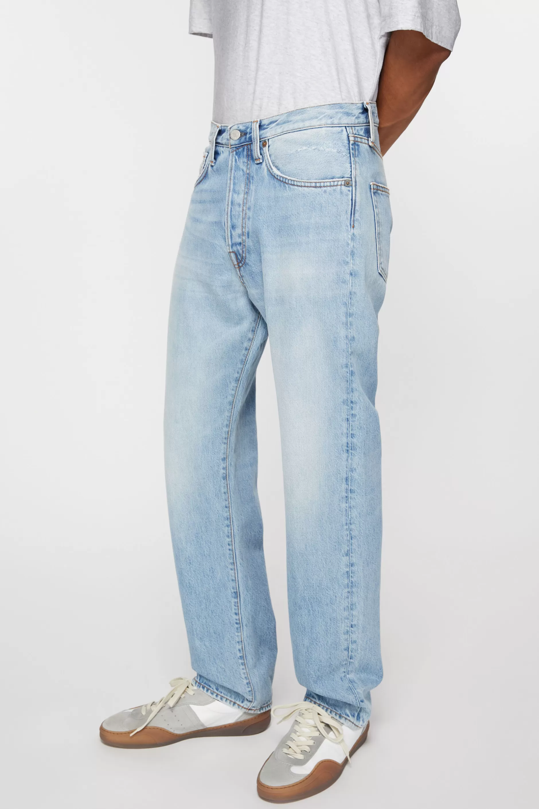 Acne Studios Jeans In Lockerer Passform – 2003 Hellblau Shop