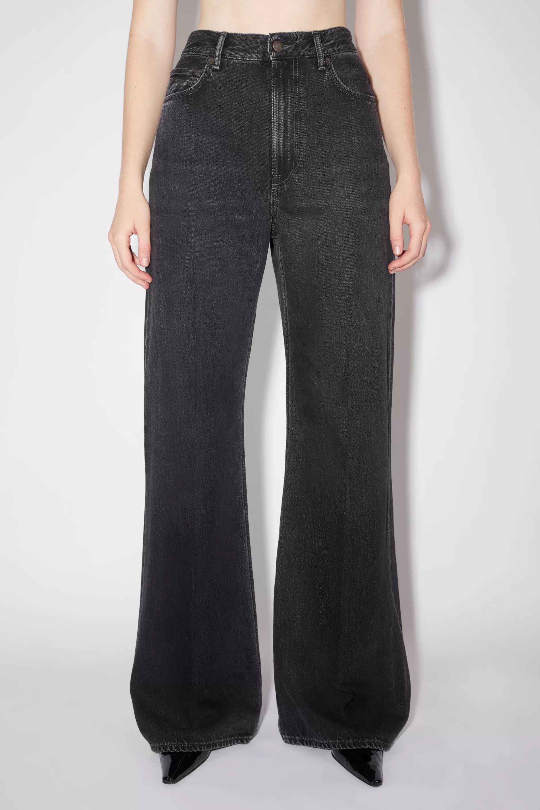 Acne Studios Jeans In Lockerer Passform – 2022 Schwarz Hot