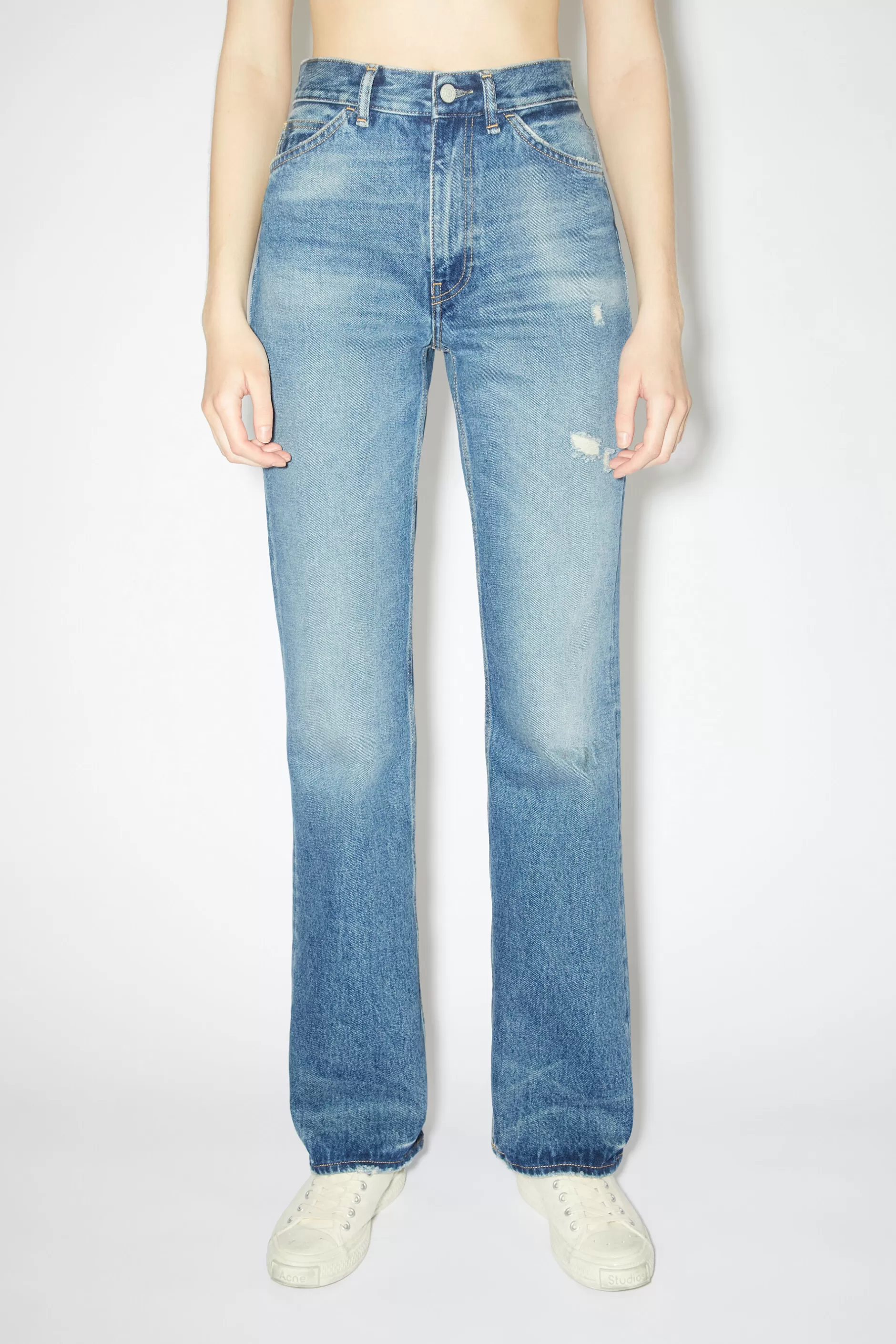 Acne Studios Jeans In Regularer Passform – 1977 Mid Blue Store