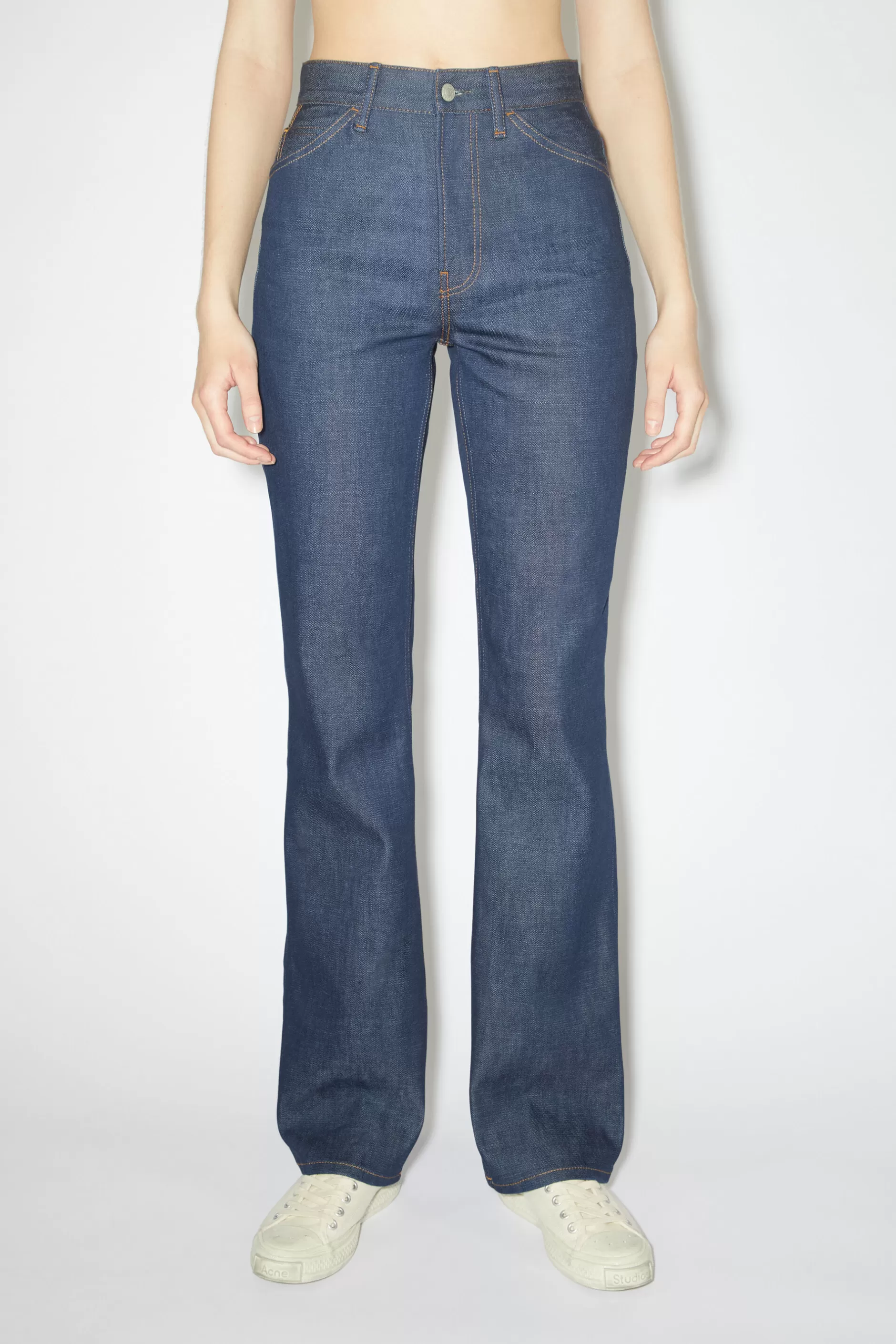 Acne Studios Jeans In Regularer Passform – 1977 Indigoblau Online