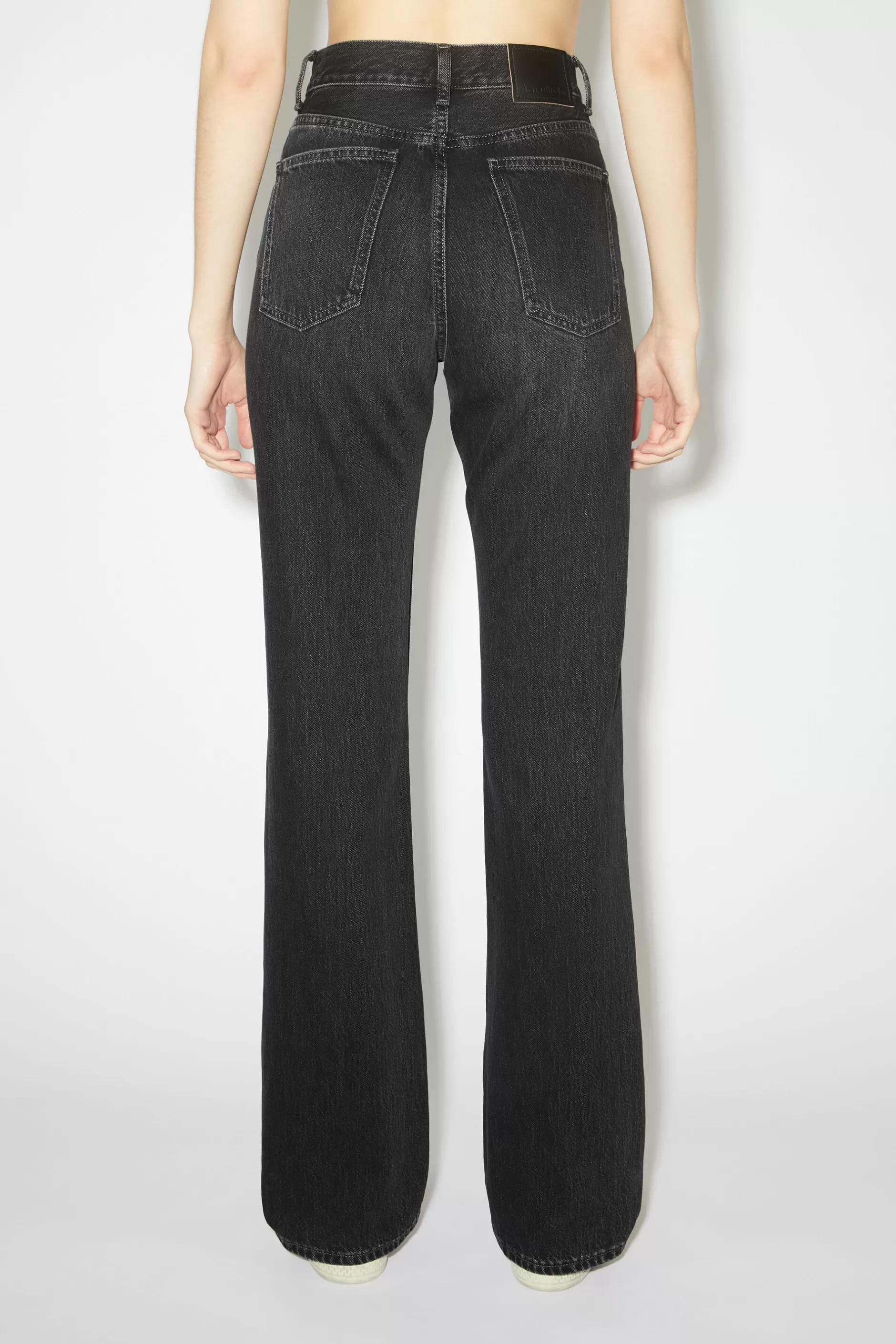 Acne Studios Jeans In Regularer Passform – 1977 Schwarz Discount