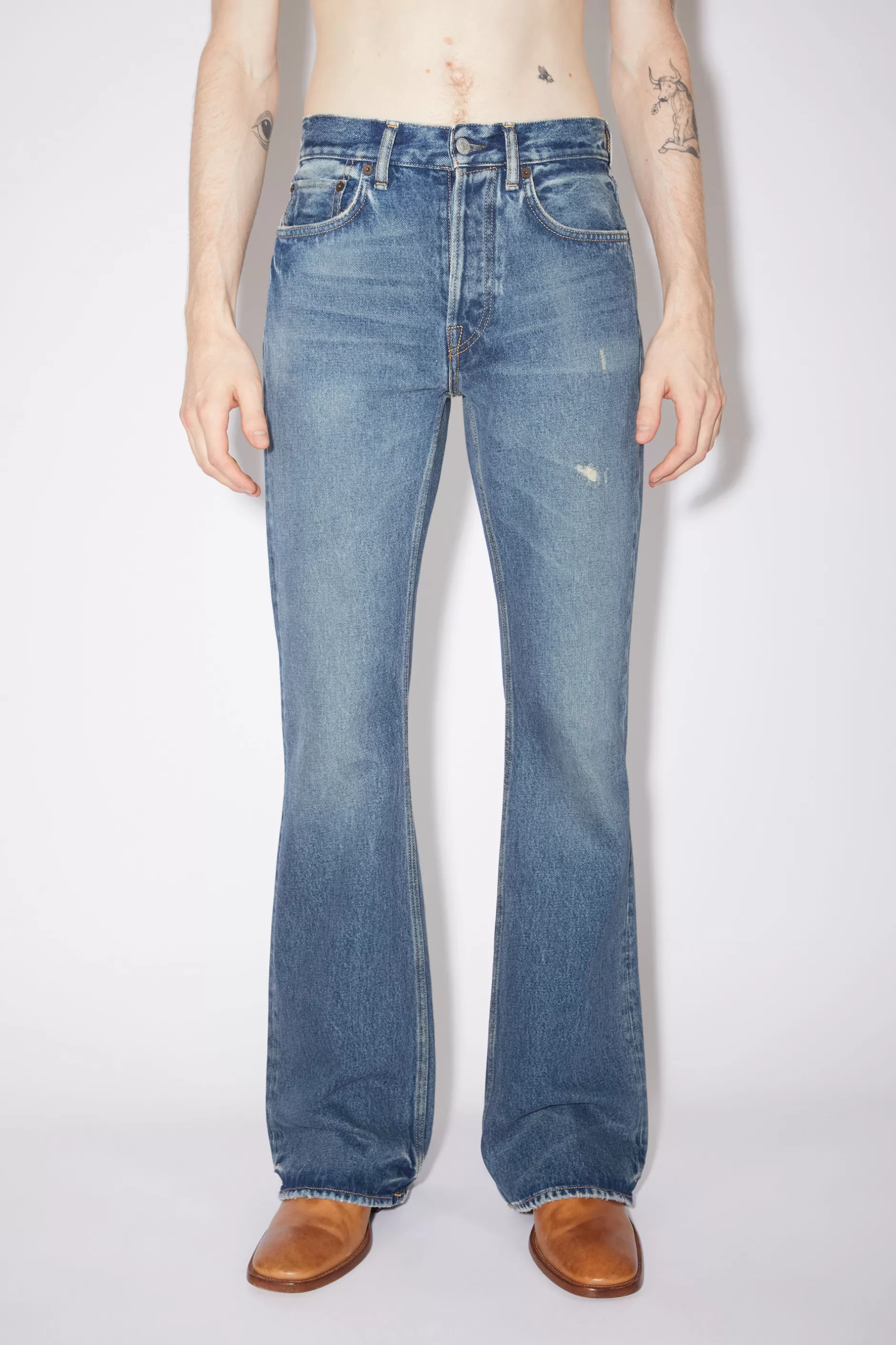 Acne Studios Jeans In Regularer Passform – 1992 Mid Blue Hot