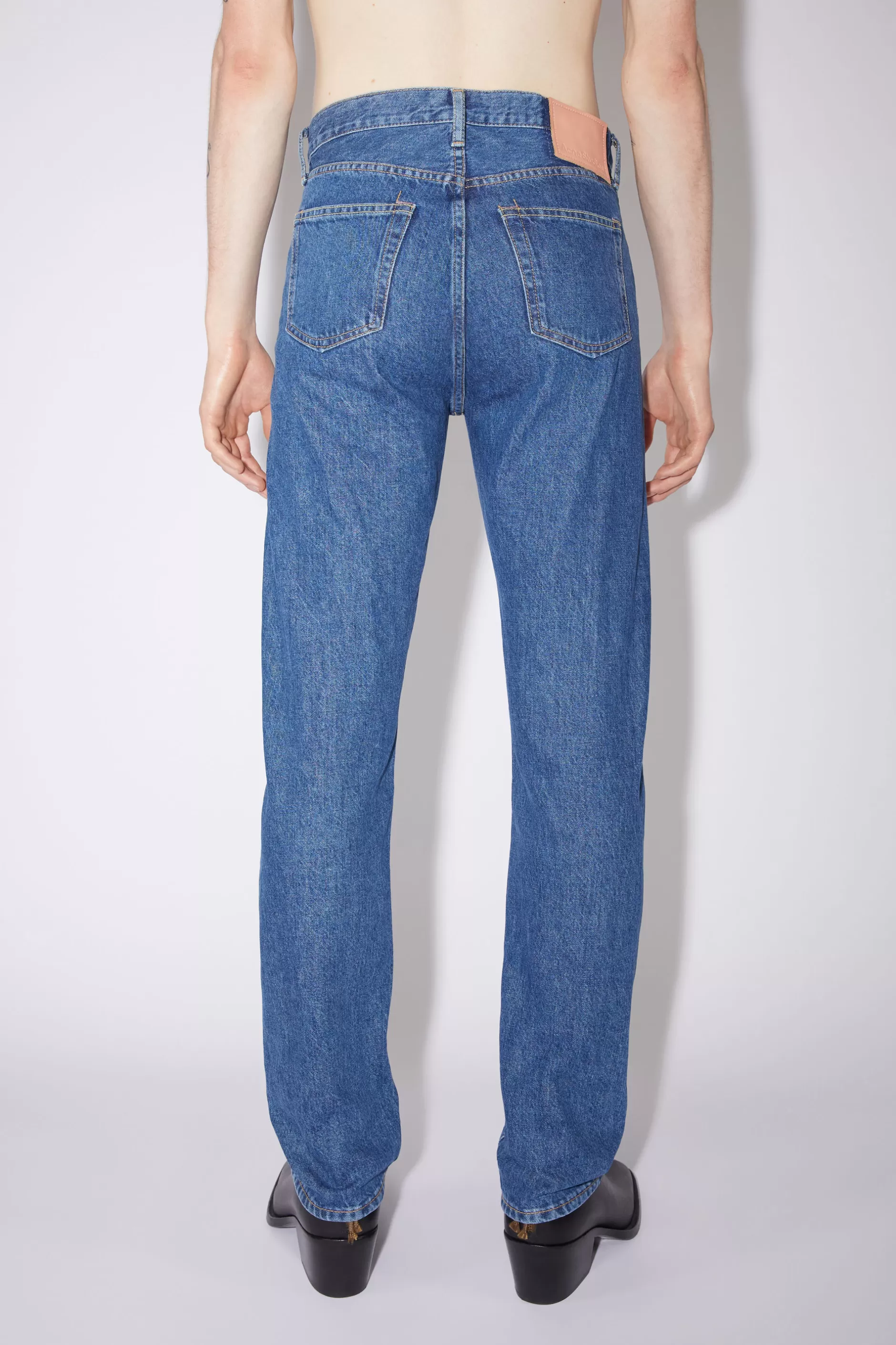 Acne Studios Jeans In Regularer Passform – 1996 Dunkelblau Best Sale