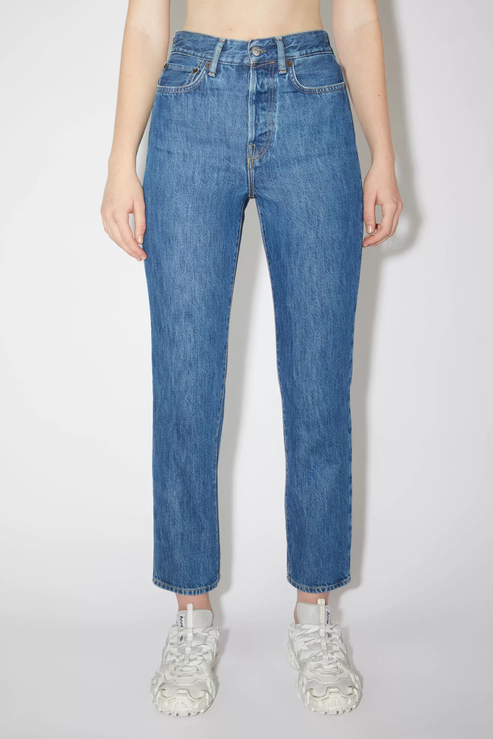 Acne Studios Jeans In Regularer Passform – Mece Dunkelblau Sale