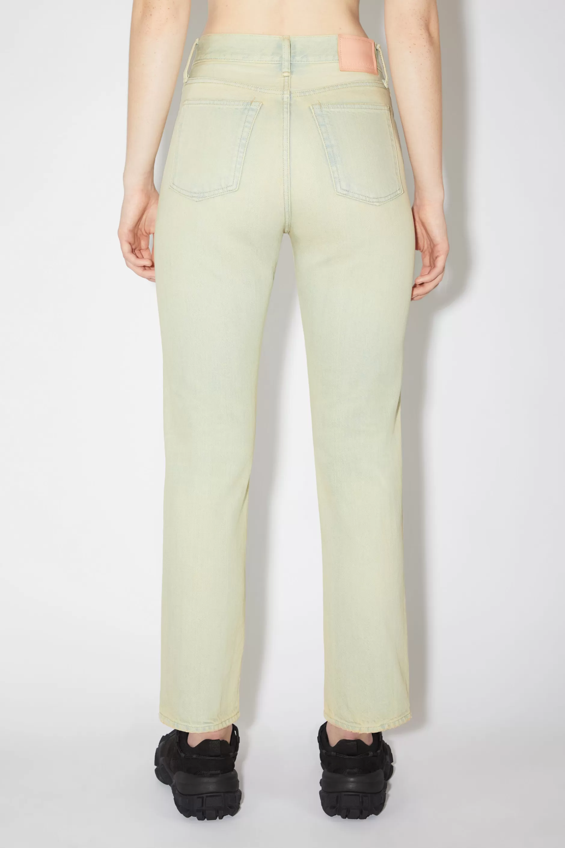 Acne Studios Jeans In Regularer Passform – Mece Blassgelb/Blassblau Online