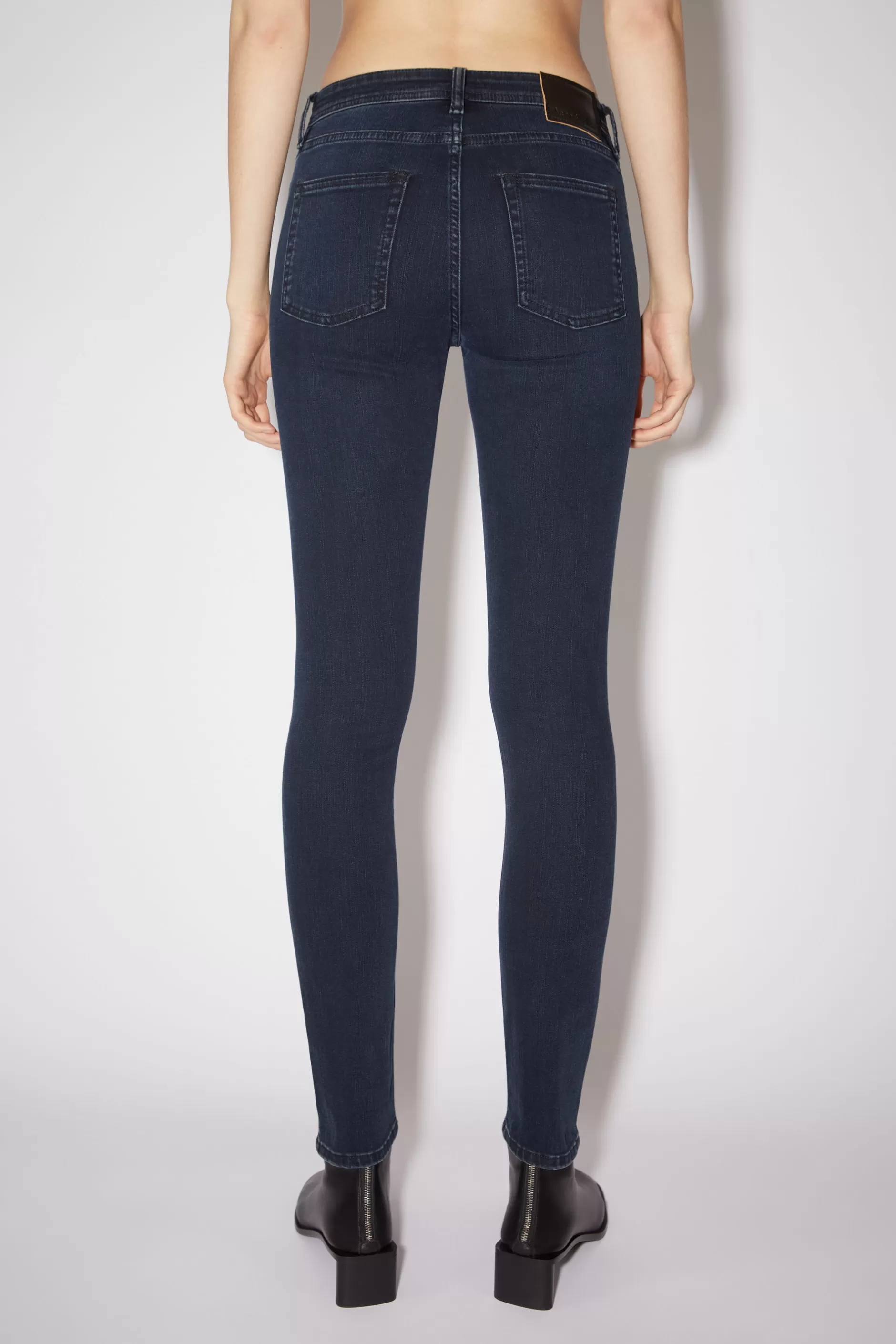 Acne Studios Jeans Mit Enger Passform – Climb Schwarz/Blau New