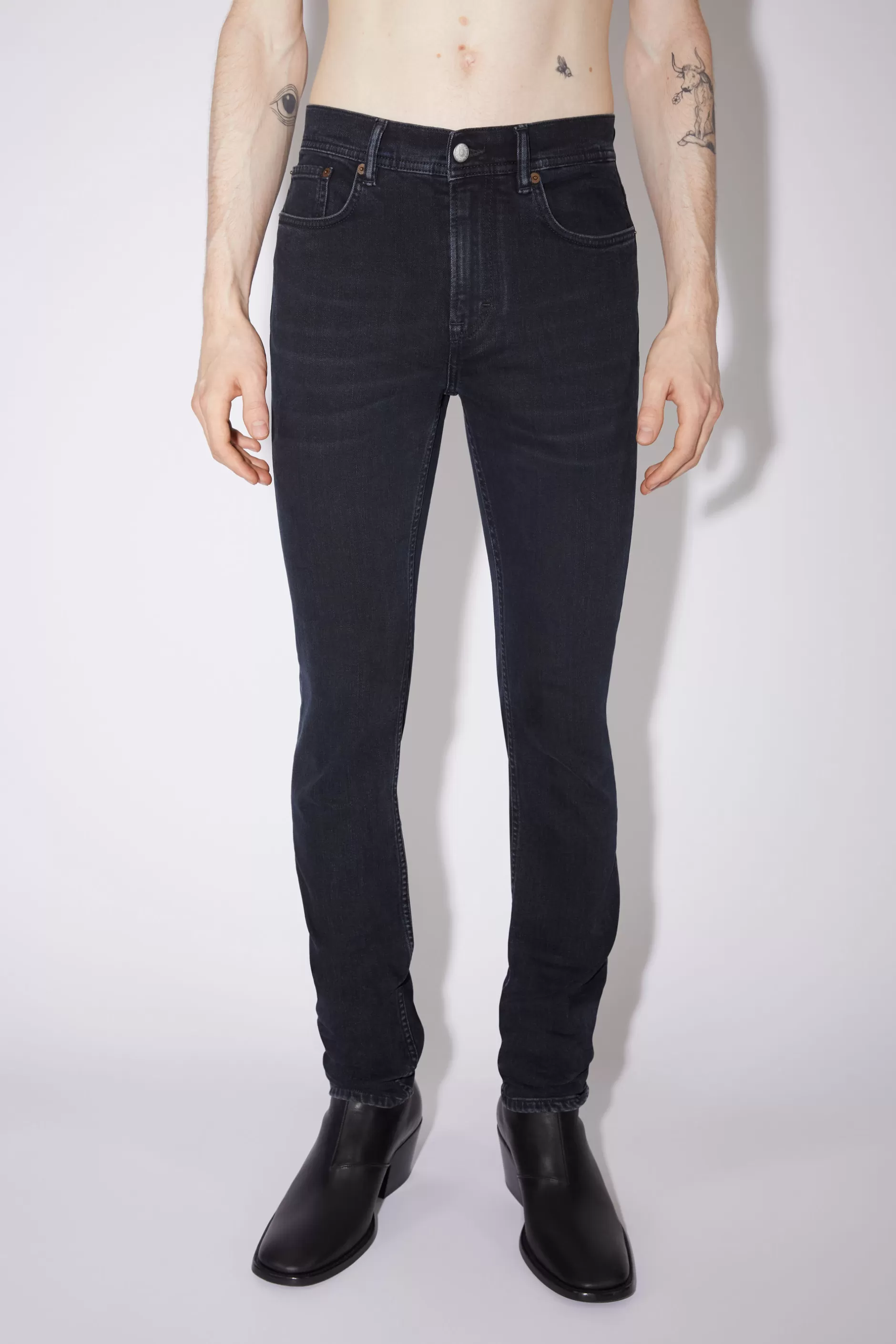 Acne Studios Jeans Mit Enger Passform – North Schwarz/Blau Online