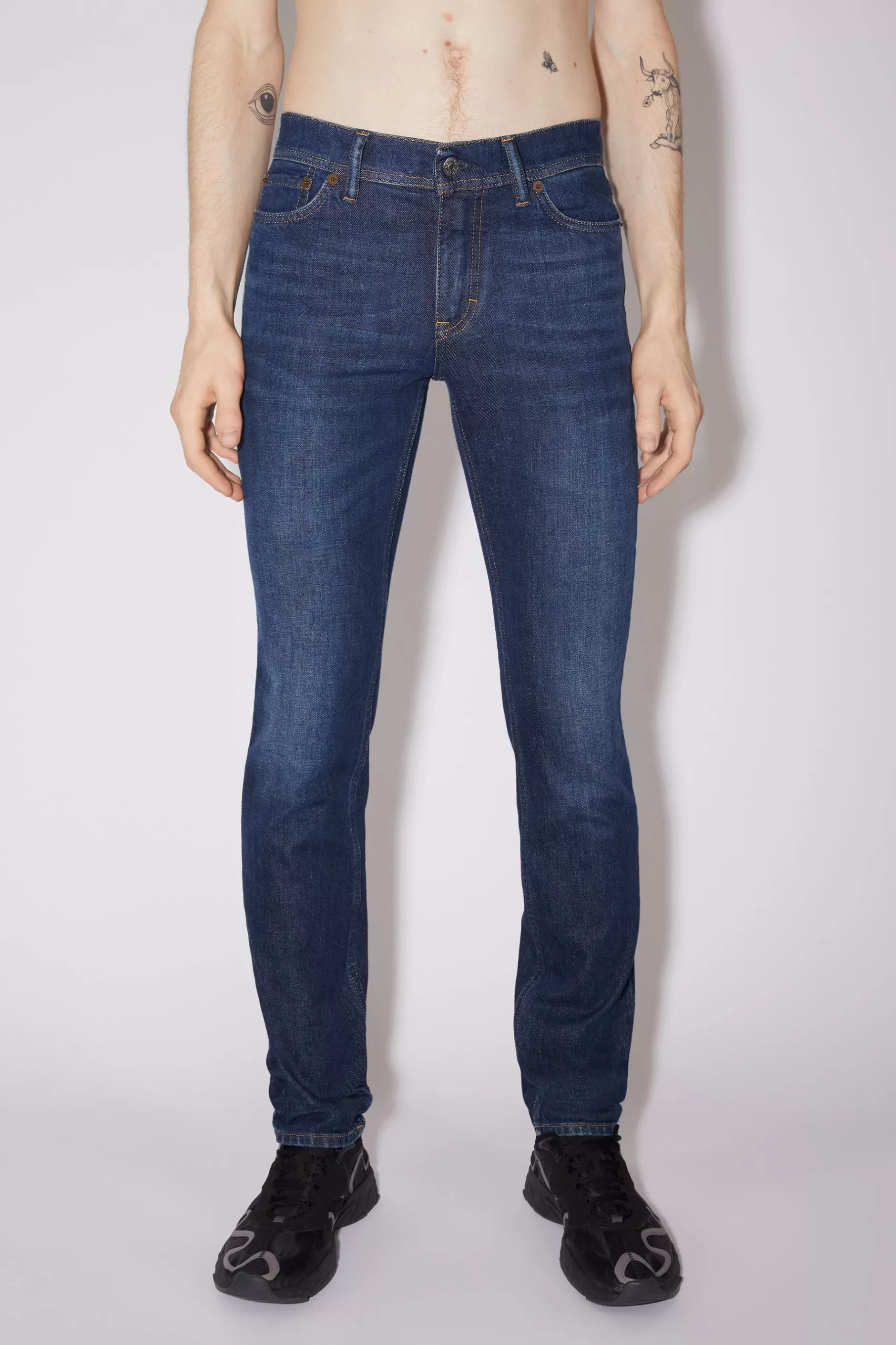 Acne Studios Jeans Mit Enger Passform – North Dunkelblau New