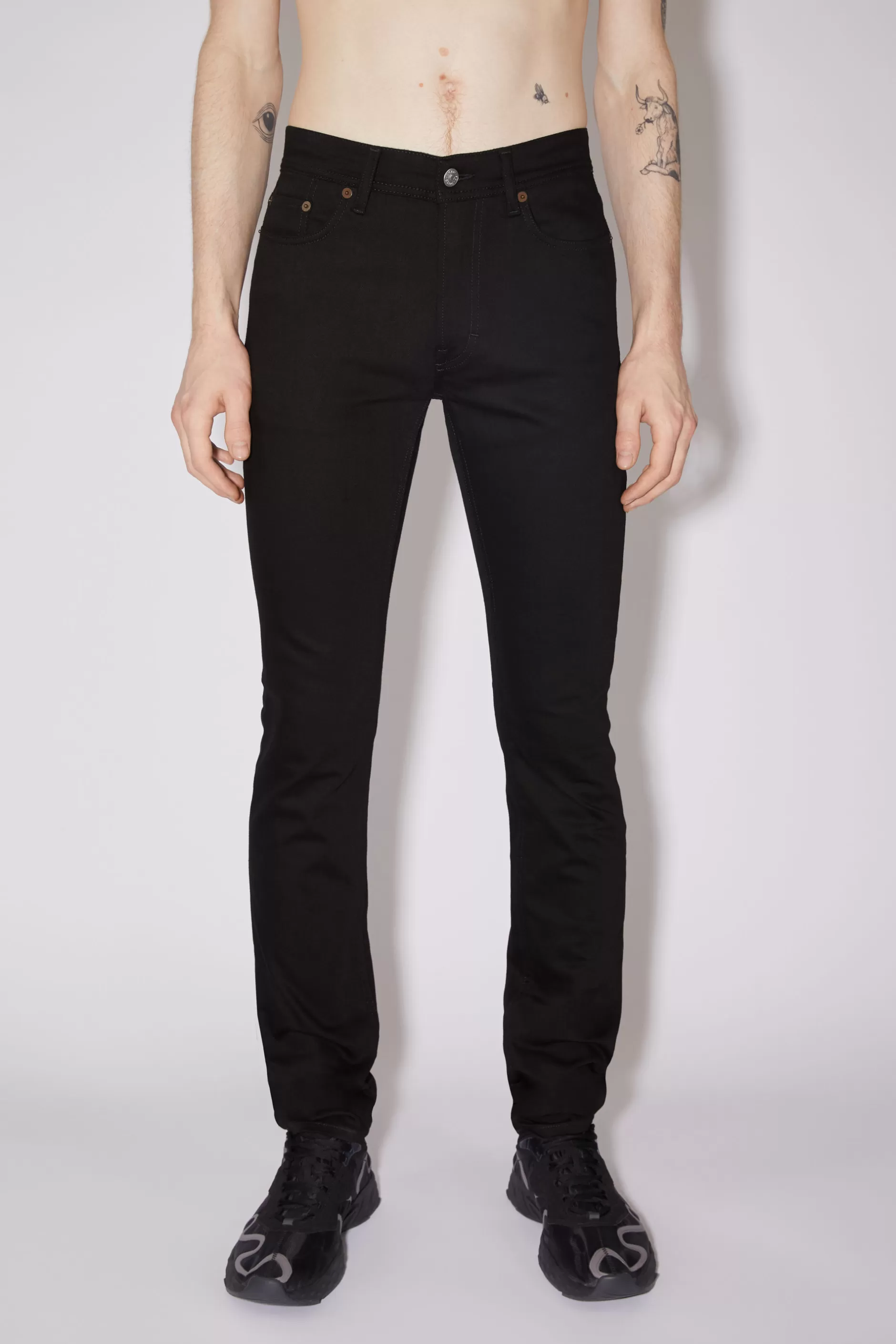 Acne Studios Jeans Mit Enger Passform – North Stay Black Cheap