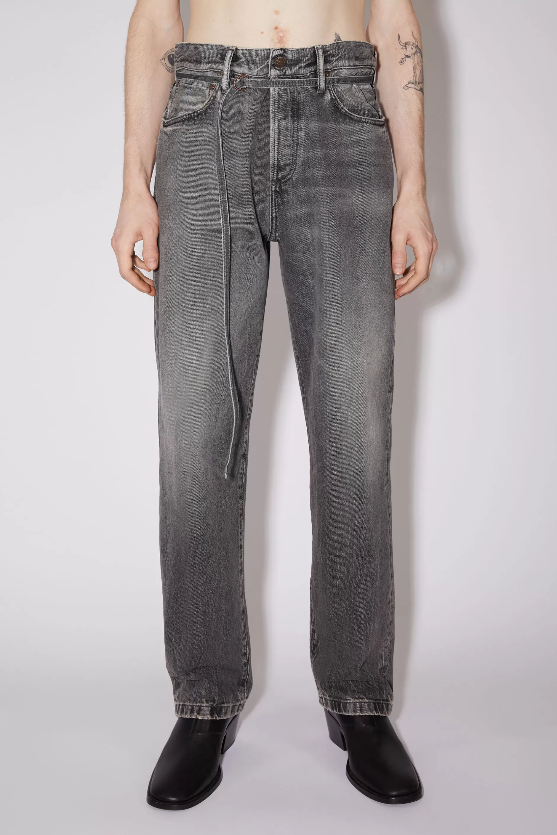 Acne Studios Jeans Mit Lockerer Passform Schwarz Hot