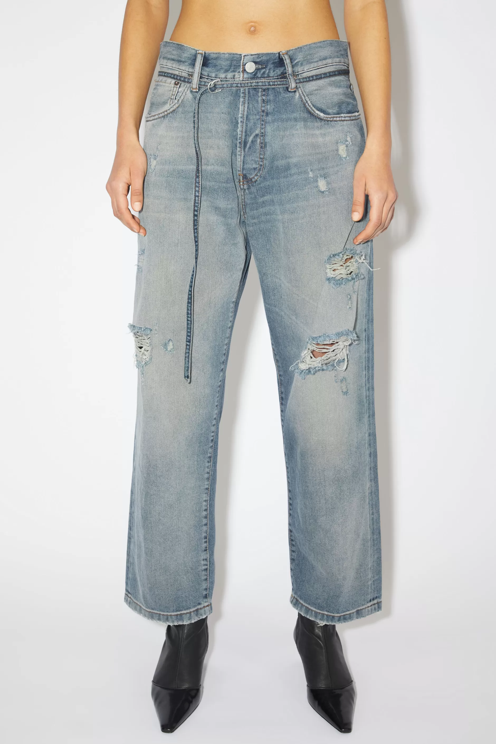 Acne Studios Jeans Mit Lockerer Passform - 1991 Toj Mid Blue Cheap