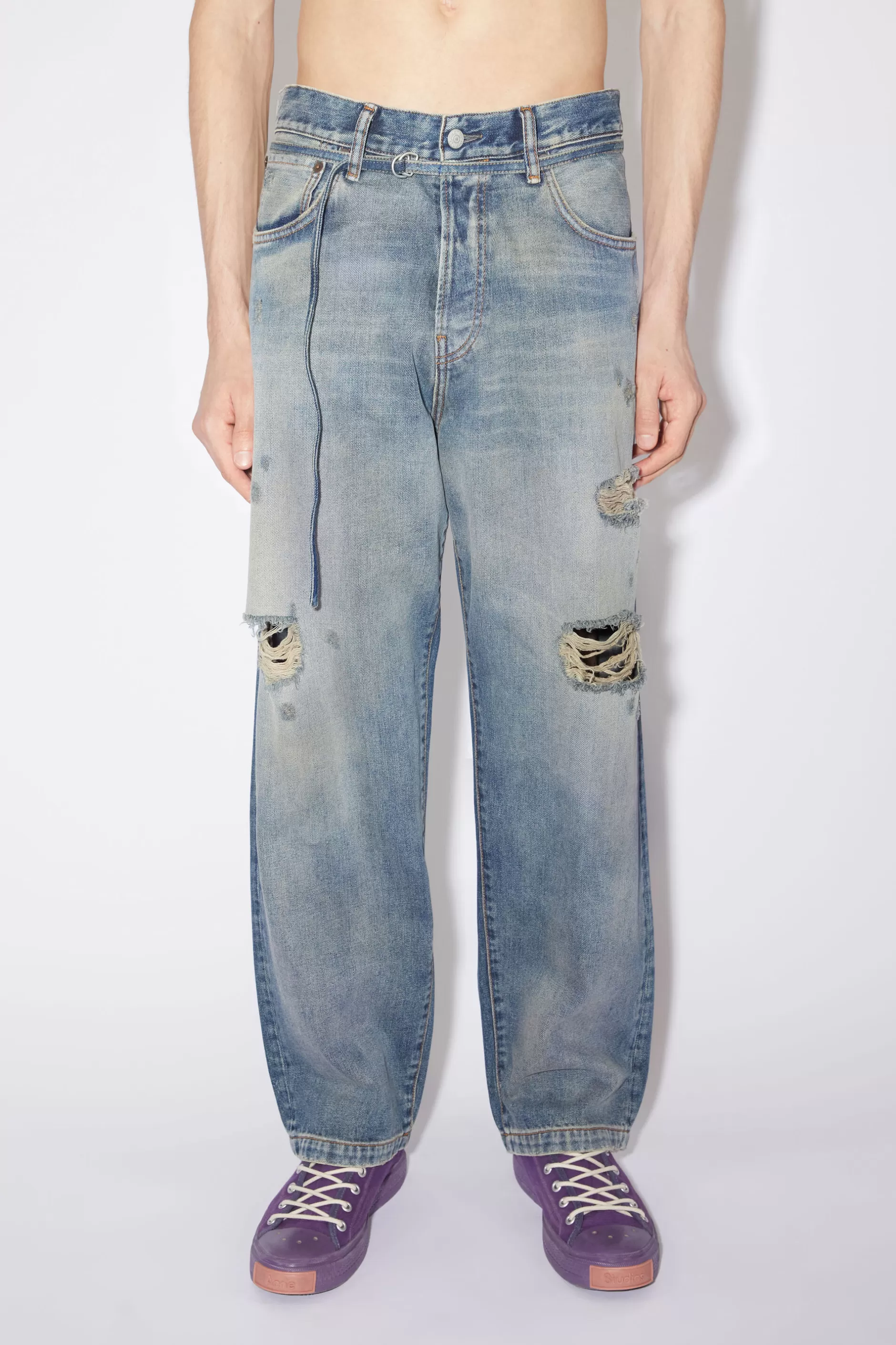 Acne Studios Jeans Mit Lockerer Passform - 1991 Toj Mid Blue New