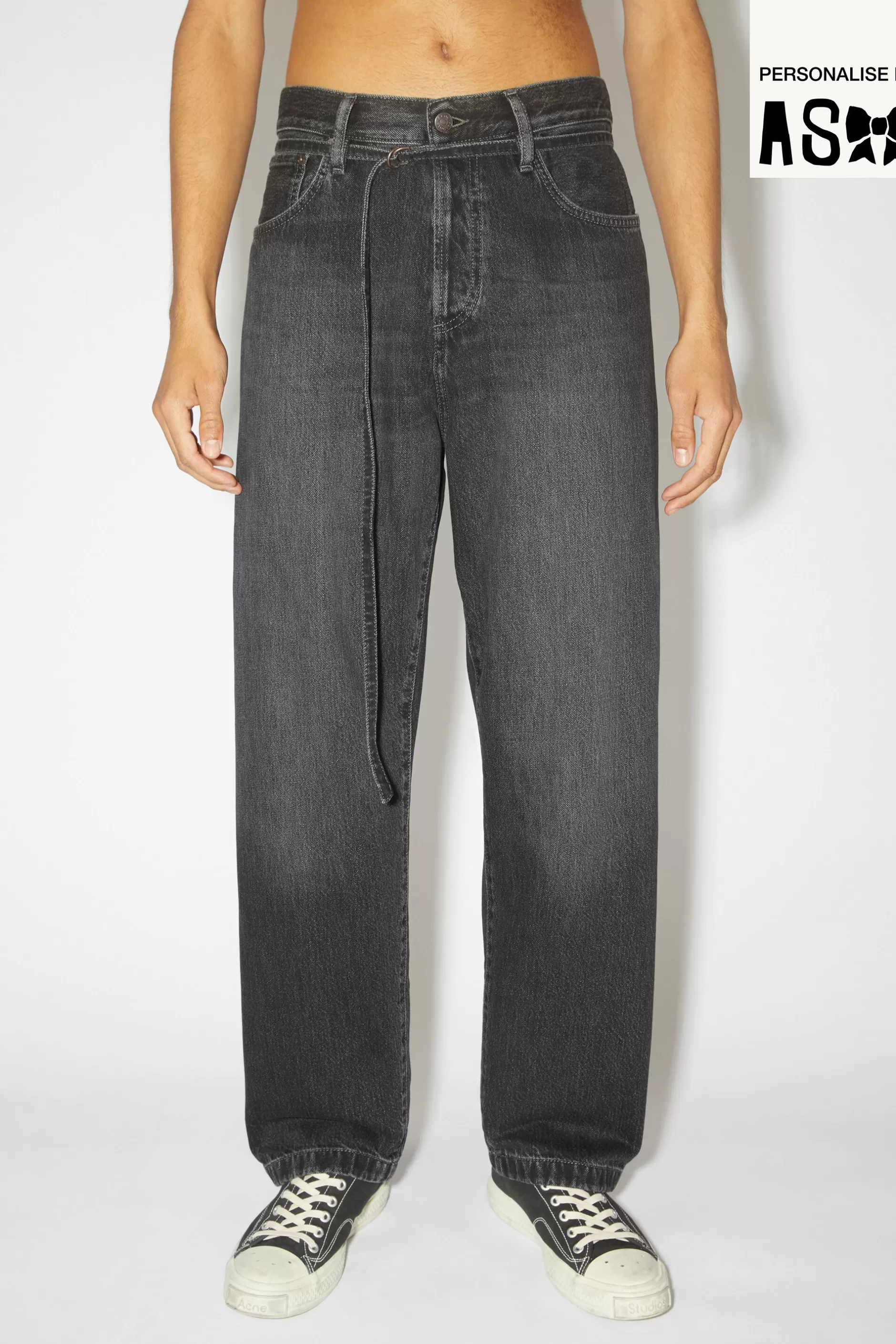 Acne Studios Jeans Mit Lockerer Passform - 1991 Toj Schwarz Flash Sale