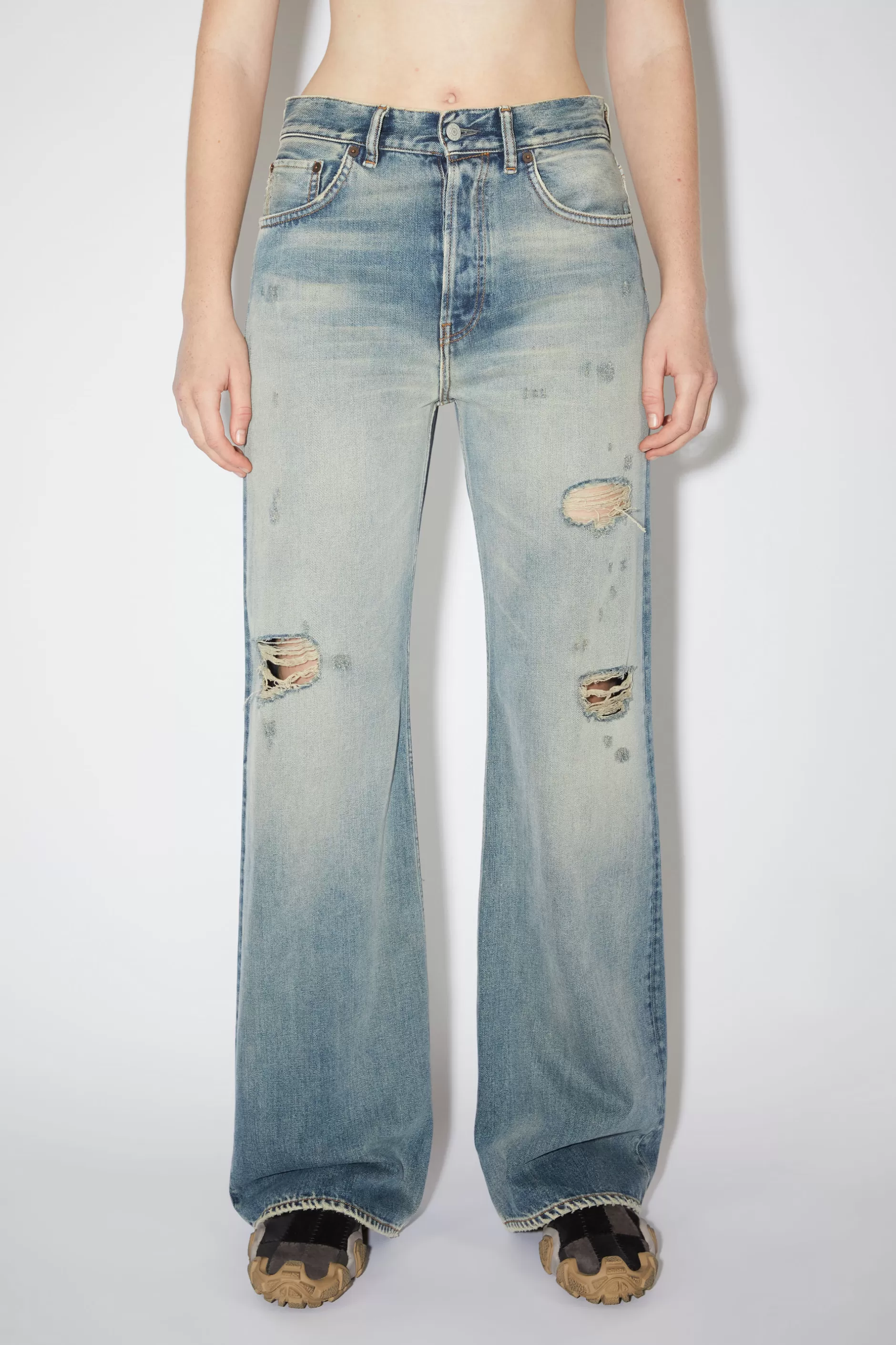 Acne Studios Jeans Mit Lockerer Passform - 2021 Mid Blue Outlet