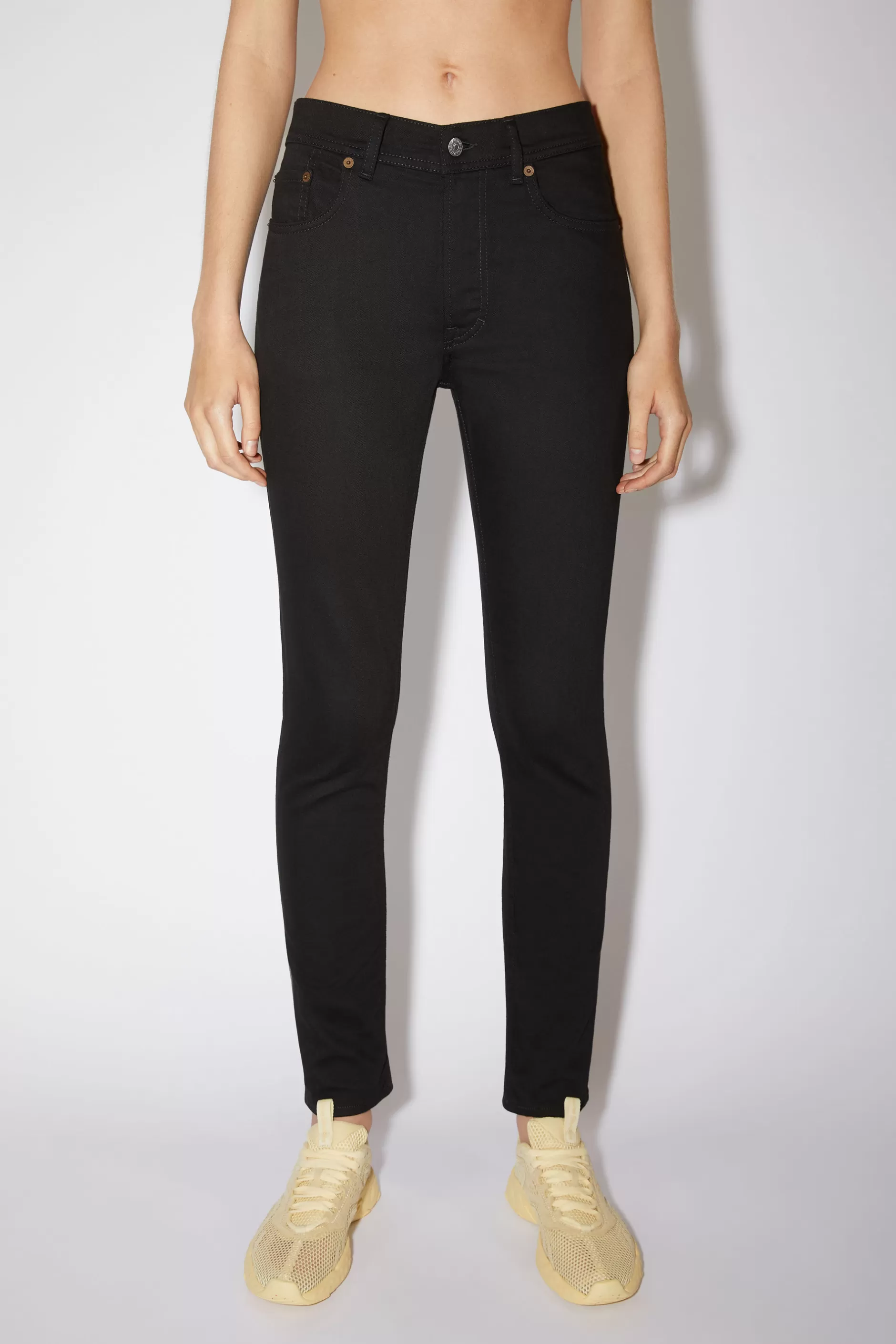 Acne Studios Jeans Mit Schmal Zulaufendem Bein Schwarz/Schwarz Store