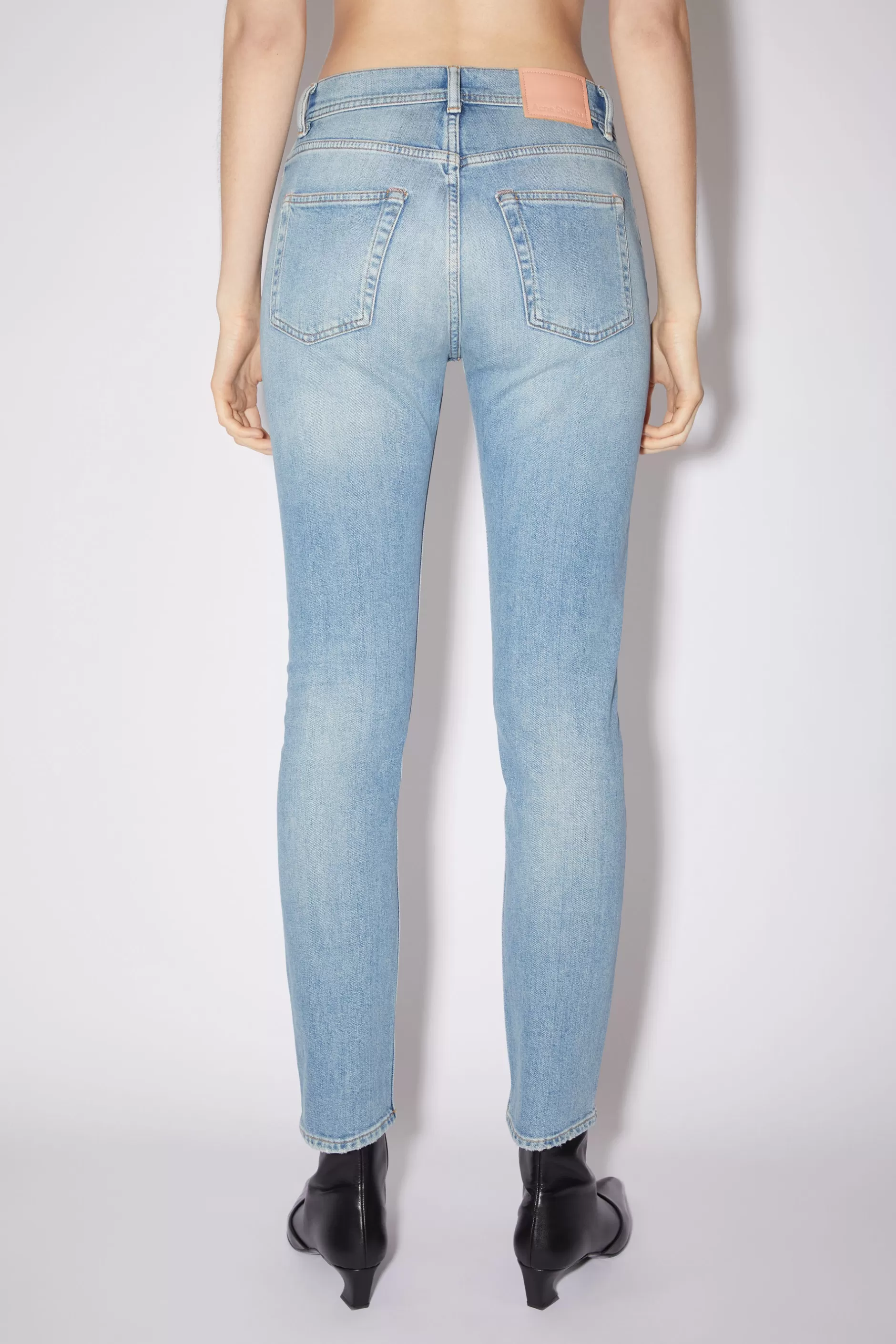 Acne Studios Jeans Mit Schmaler Passform – Melk Hellblau Store