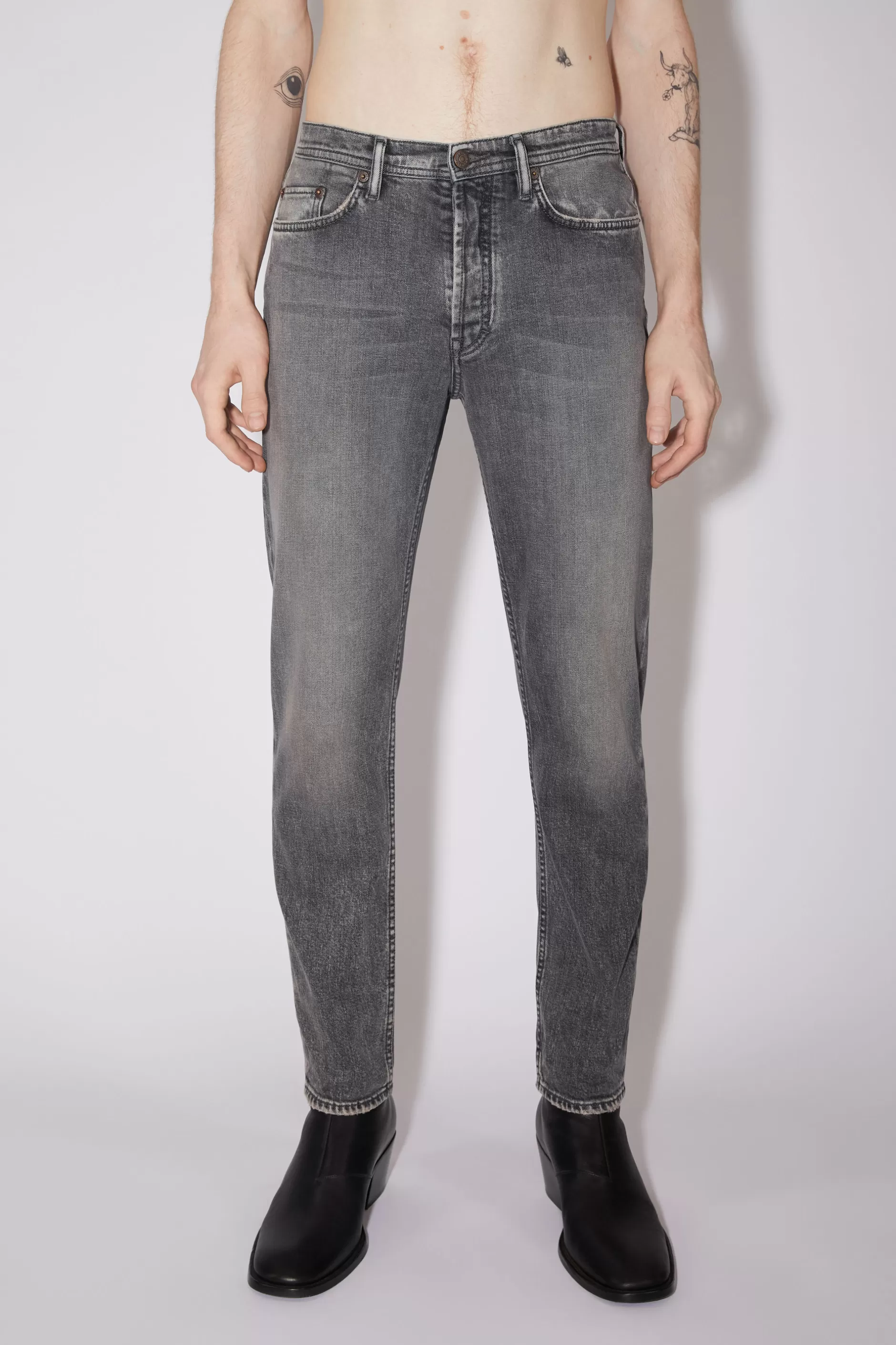 Acne Studios Jeans Mit Schmaler Passform – River Schwarz Hot