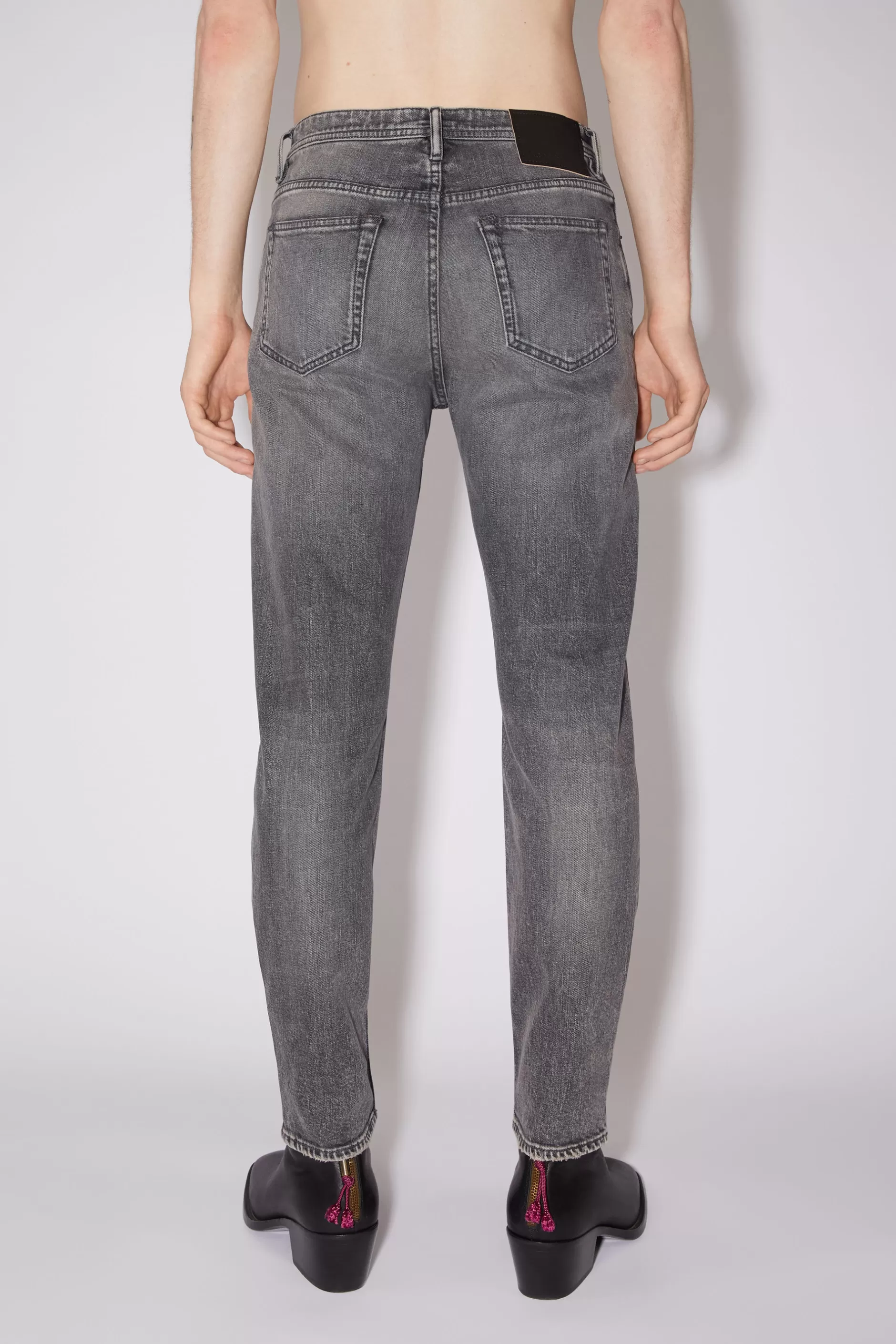 Acne Studios Jeans Mit Schmaler Passform – River Schwarz Hot