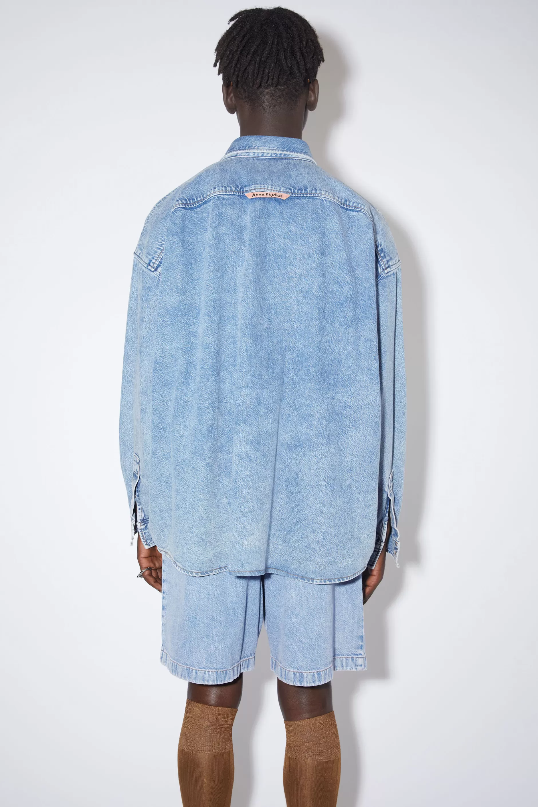 Acne Studios Jeanshemd Mit Knopfleiste Indigoblau Cheap