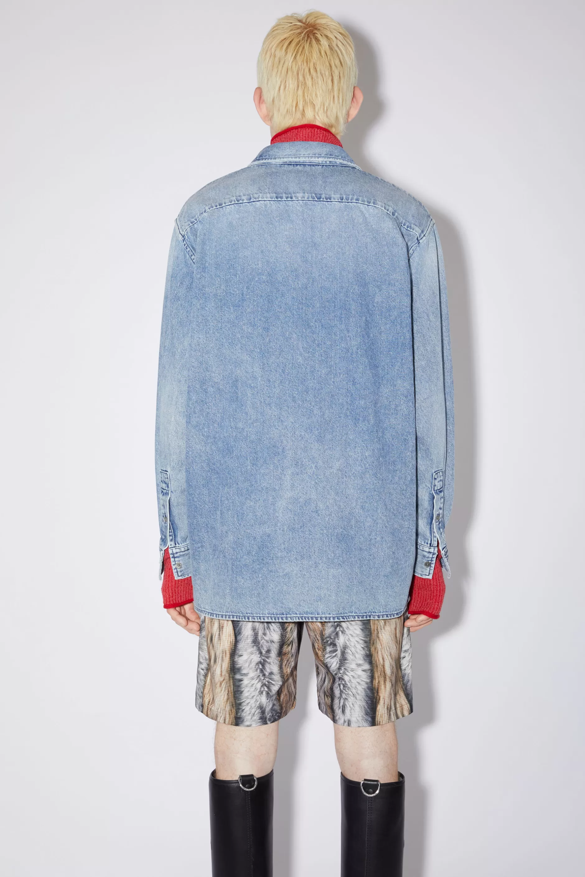 Acne Studios Jeanshemd Mit Knopfleiste Hellblau Best