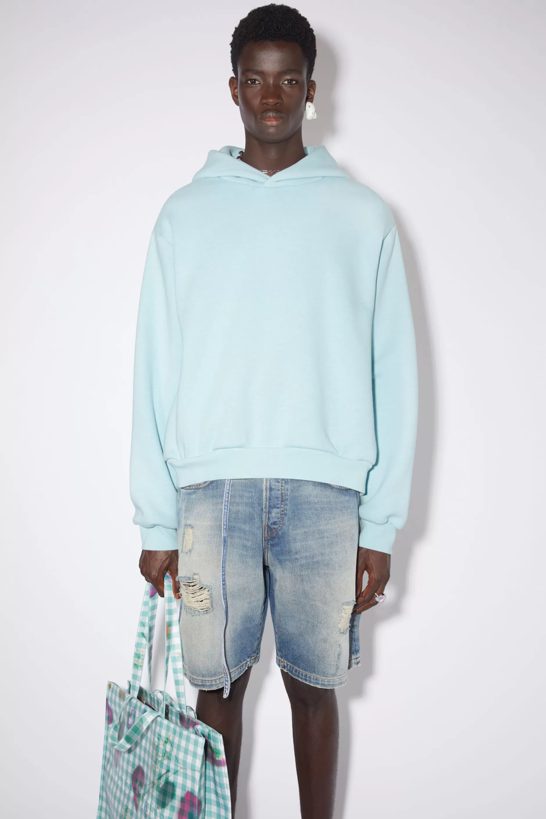 Acne Studios Kapuzenpullover Mineralblau New