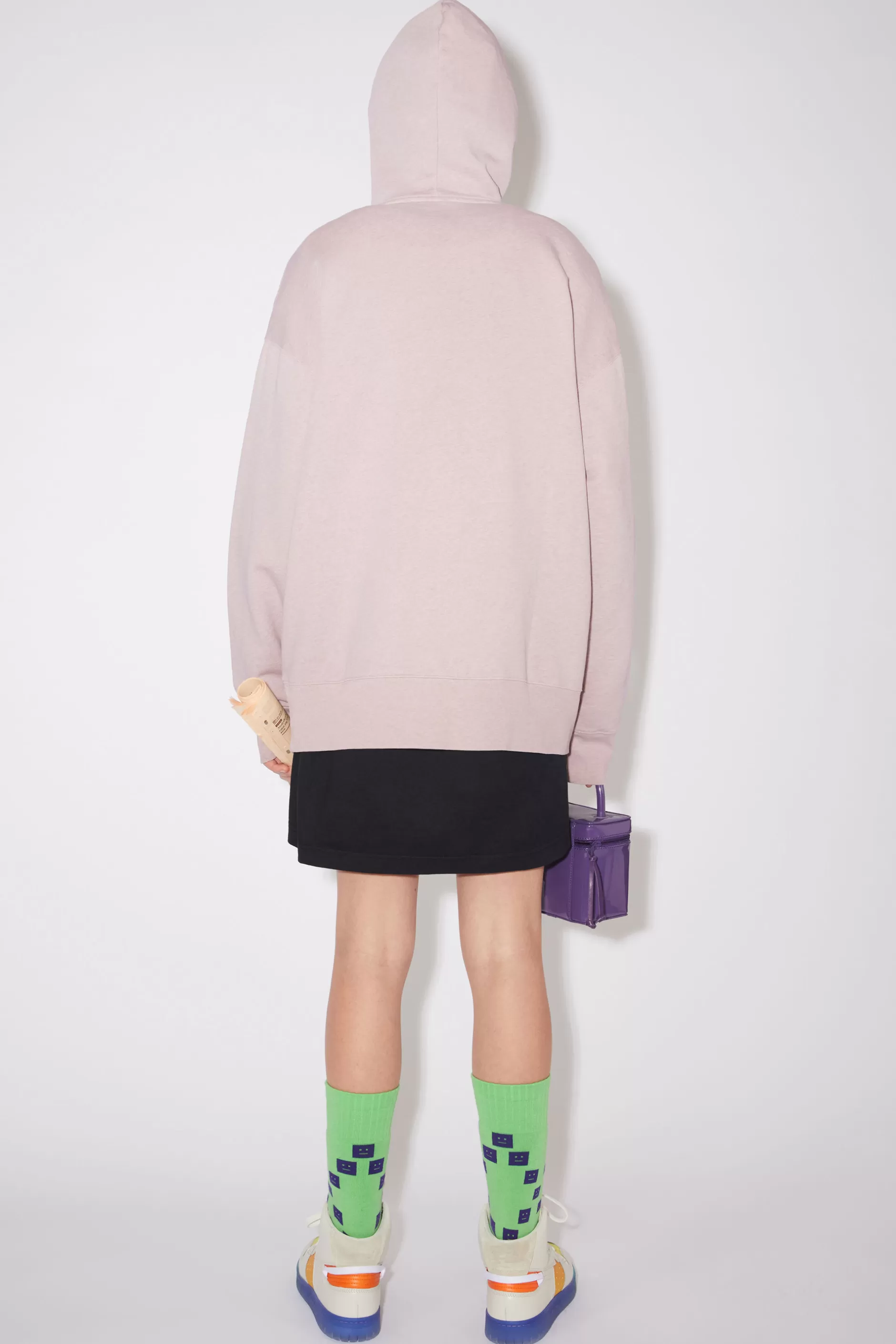 Acne Studios Kapuzenpullover Meliertes Violettrosa New