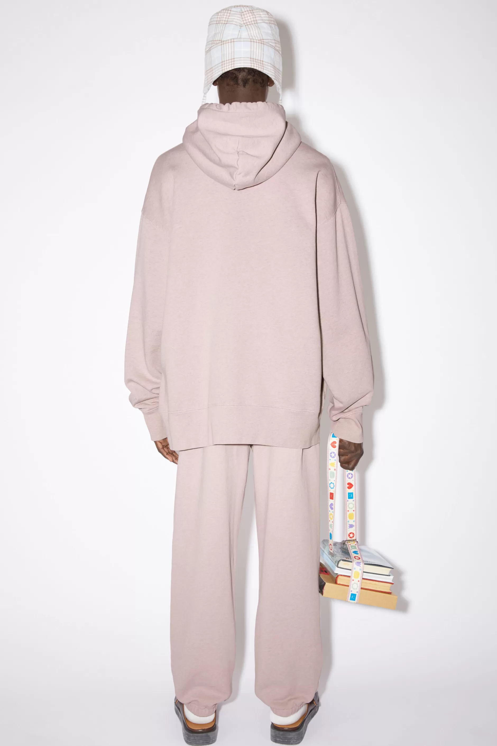 Acne Studios Kapuzenpullover Meliertes Violettrosa Clearance