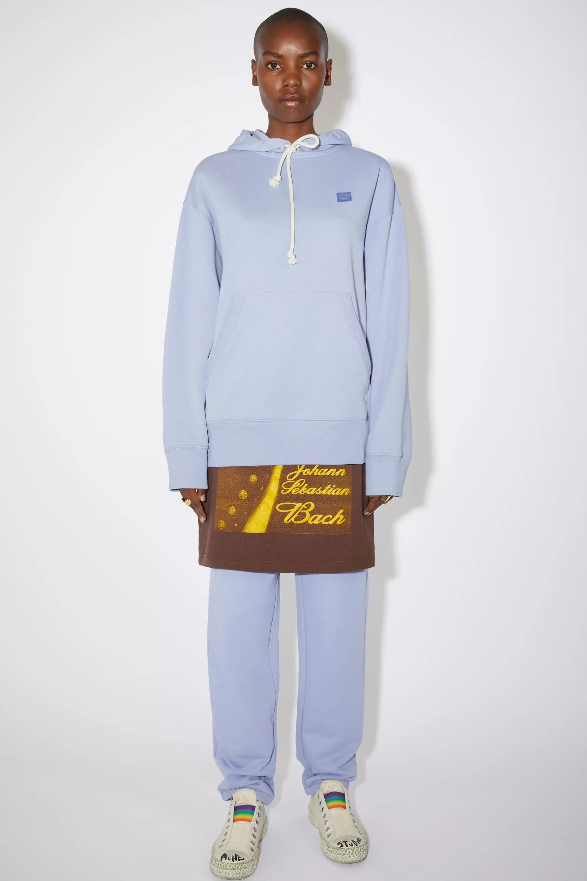 Acne Studios Kapuzen-Sweatshirt Blasslila Hot