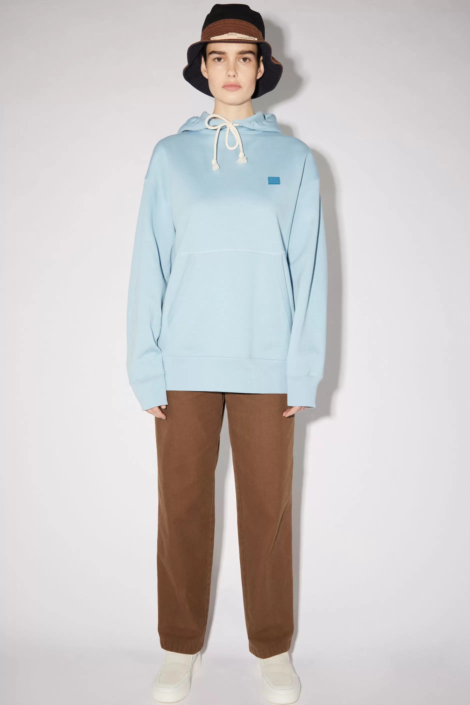 Acne Studios Kapuzen-Sweatshirt Puderblau Cheap