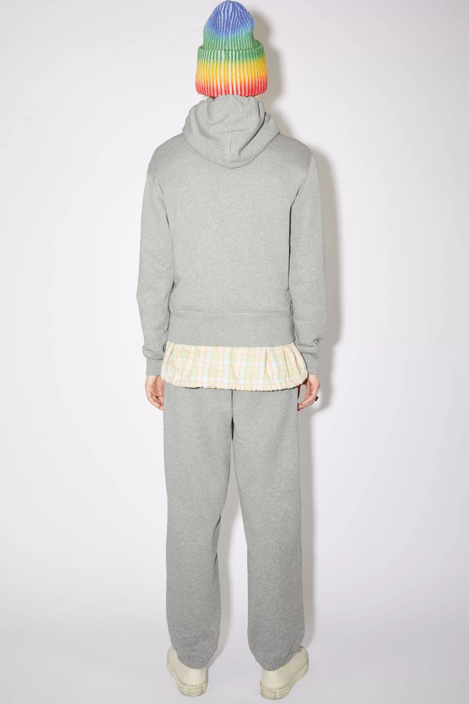 Acne Studios Kapuzen-Sweatshirt Hellgrau-Meliert Hot