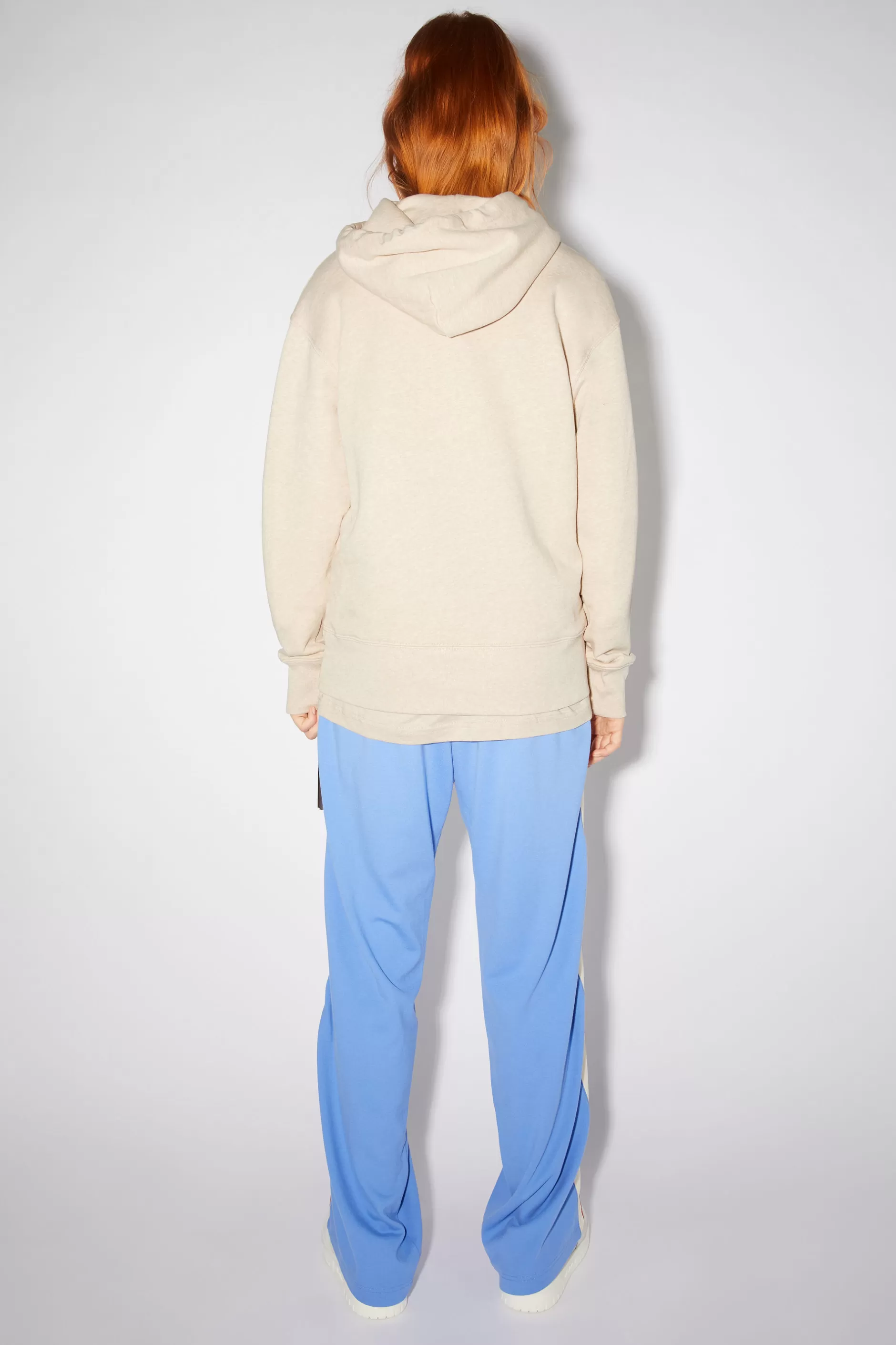 Acne Studios Kapuzen-Sweatshirt Haferbeige Meliert Store