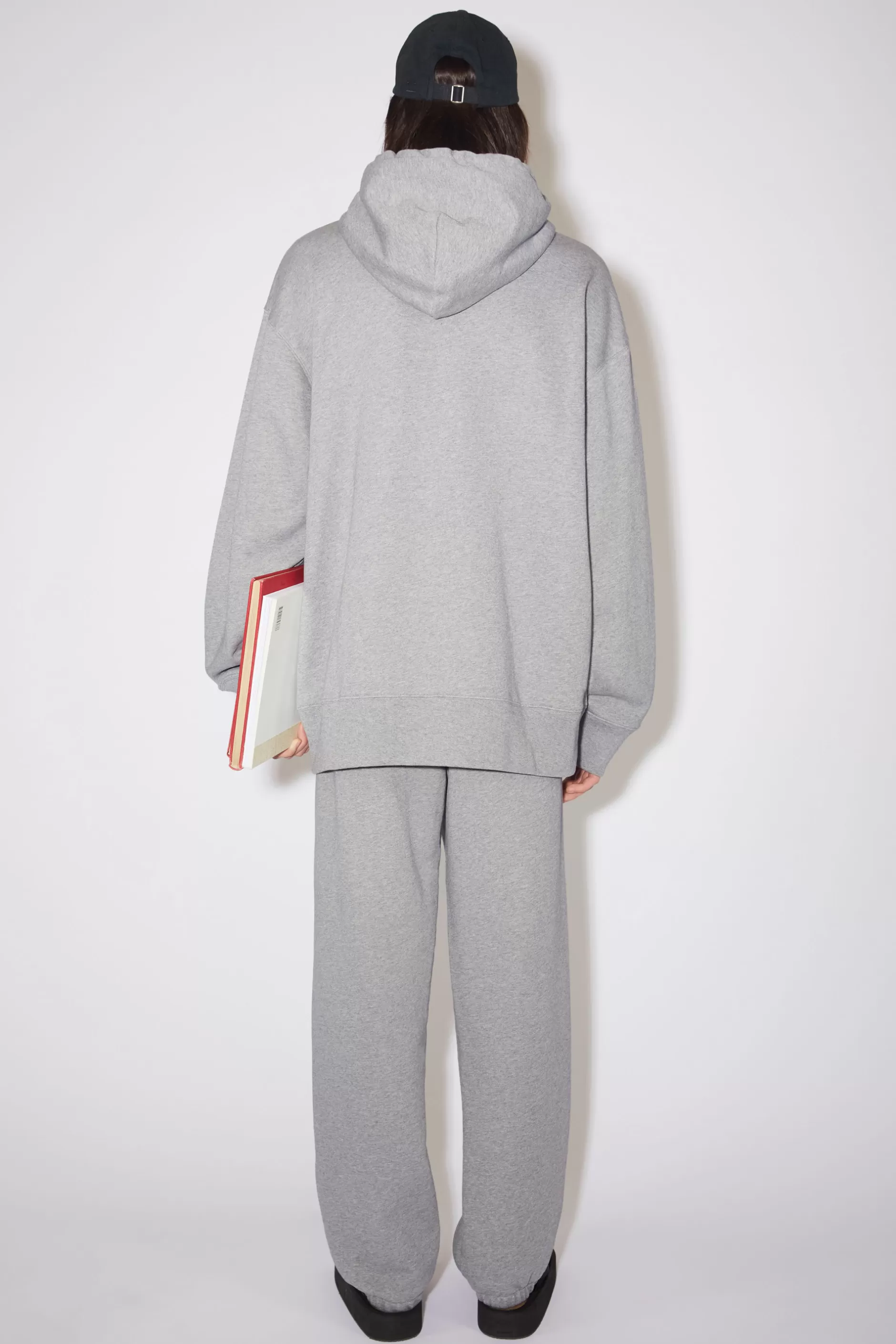 Acne Studios Kapuzen-Sweatshirt Hellgrau-Meliert Outlet