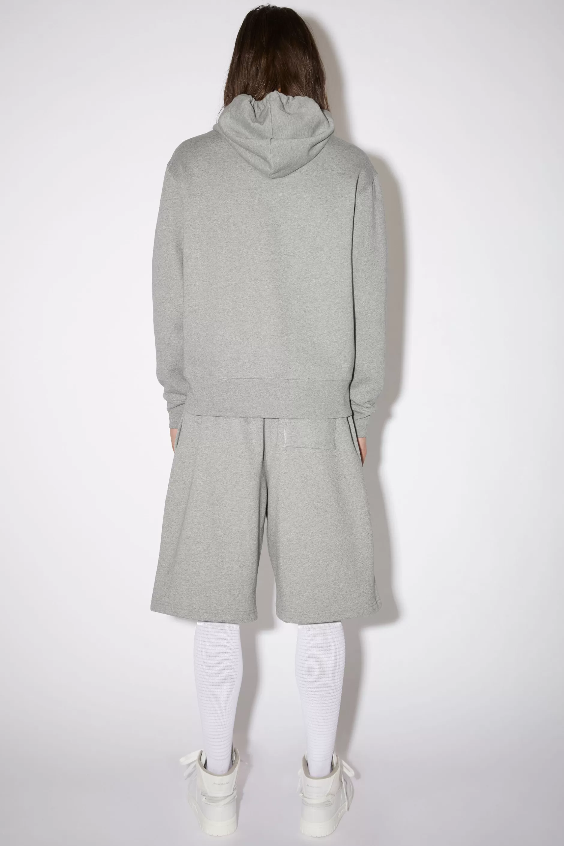 Acne Studios Kapuzen-Sweatshirt Hellgrau-Meliert Hot