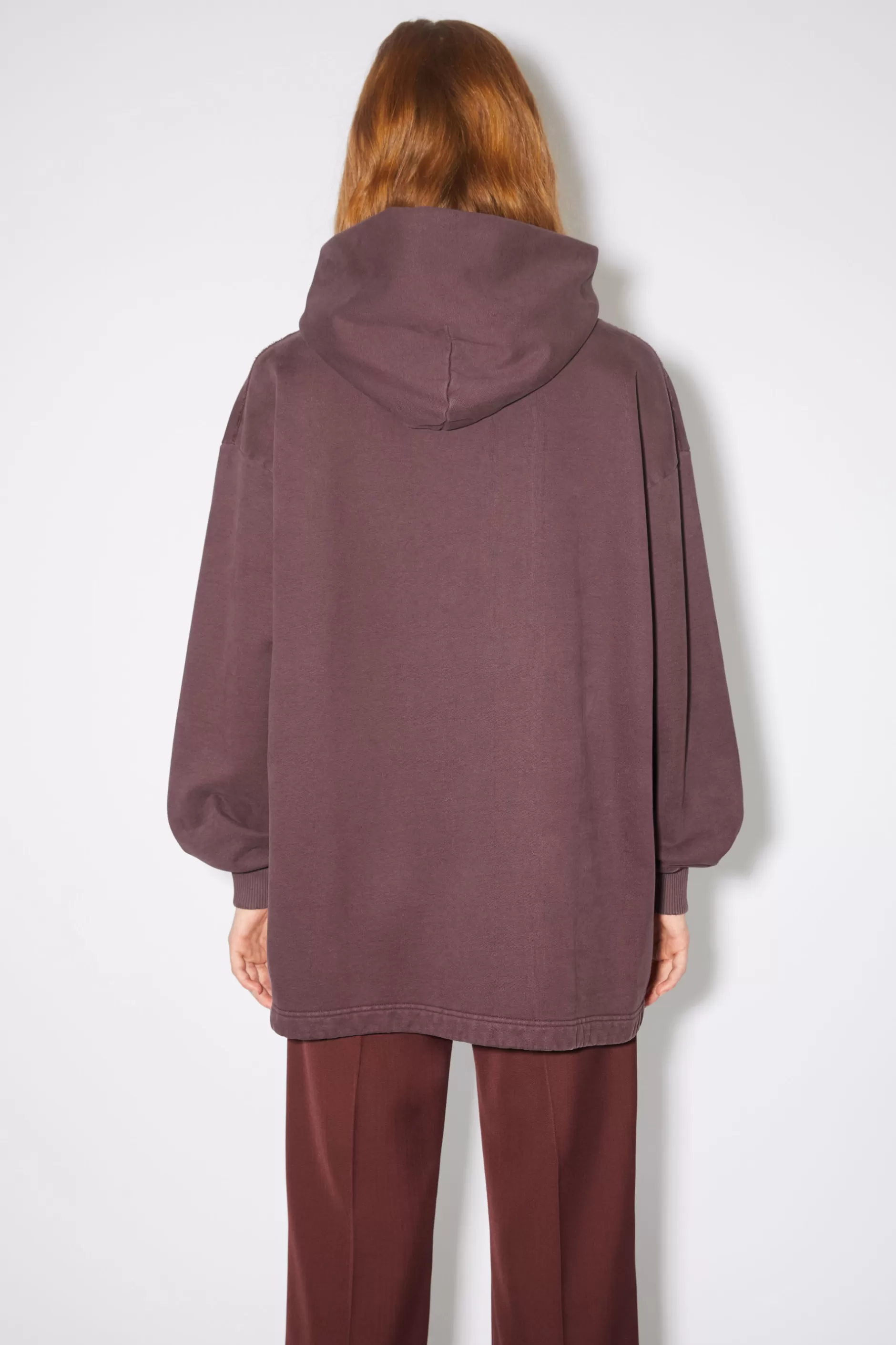 Acne Studios Kapuzen-Sweatshirt Mit Logo Aubergine Fashion